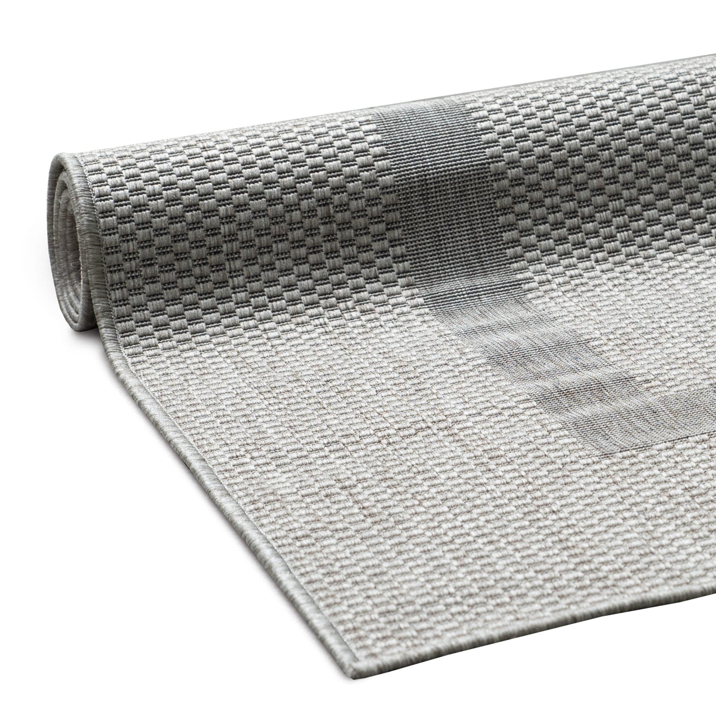 my home Teppich »Venedig Bordüre auch als Läufer erhältlich«, rechteckig, 3 mm Höhe, In- und Outdoor geeignet, Sisal-Optik, Wetterfest & UV-beständig