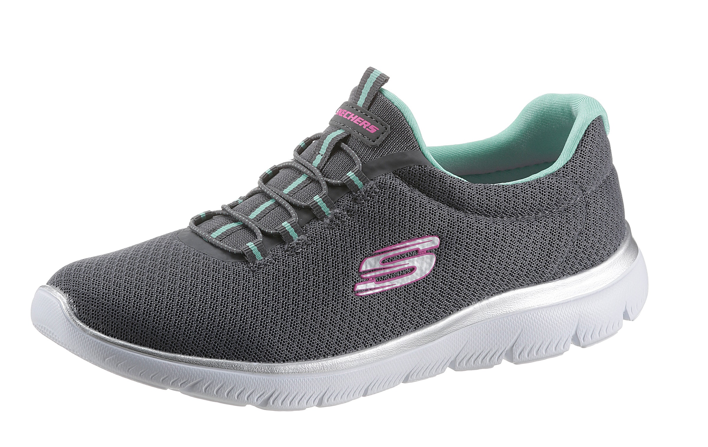 Skechers Slip-On Sneaker "SUMMITS" Freizeitschuh, Komfortschuh mit stoßdämp günstig online kaufen