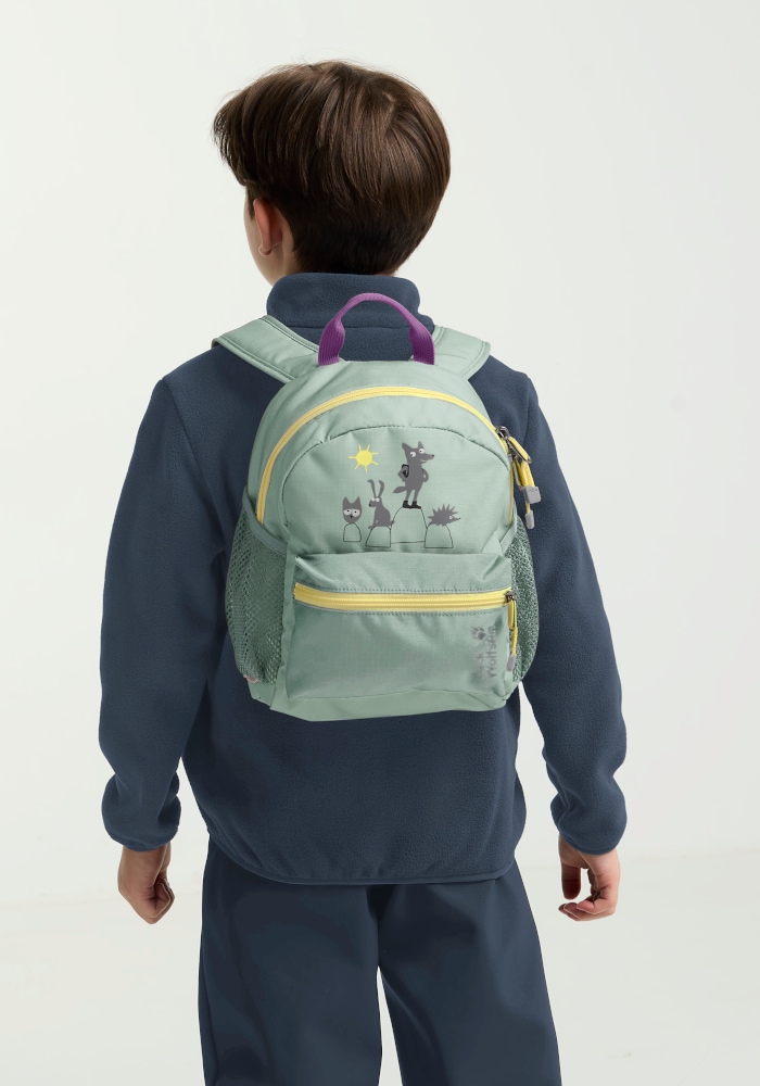 JACK WOLFSKIN Kinderrucksack "LITTLE SCOUT 10", onesize, grün, Rucksäcke, 10L Kinderrucksack, komfortabel, ideal für erste Abenteuer