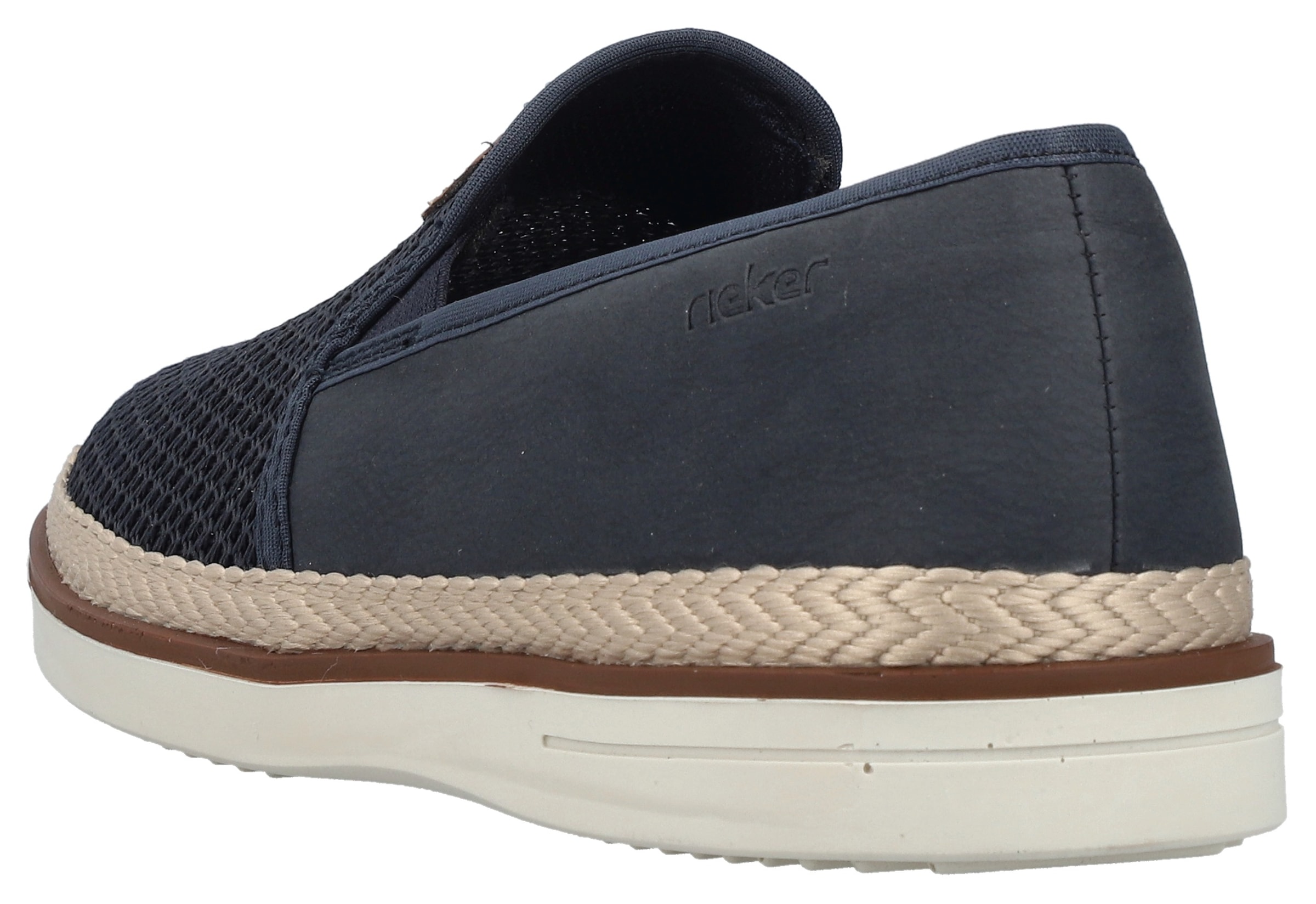 Rieker Slipper, Espadrilles, Sommerschuh, Schlupfschuh mit gepolsterter Innensohle