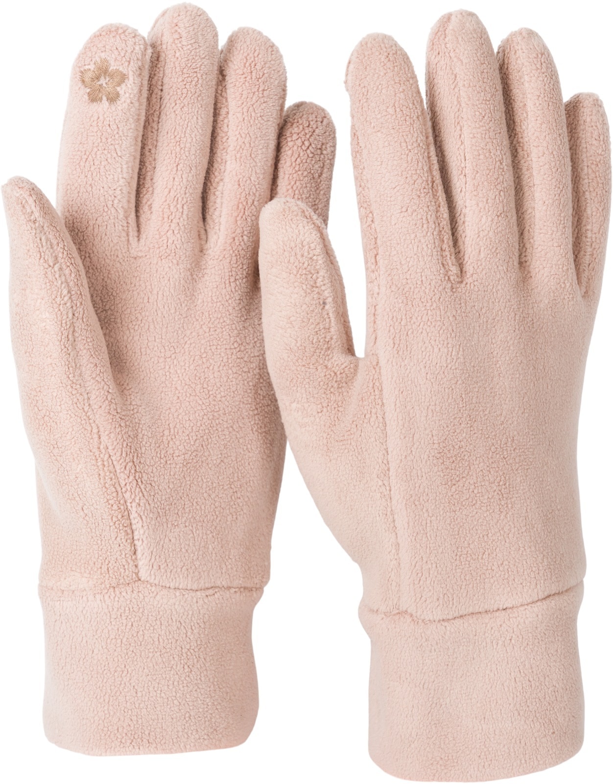 styleBREAKER Fleecehandschuhe "Einfarbige Touchscreen Fleece Handschuhe" 1 Stk.