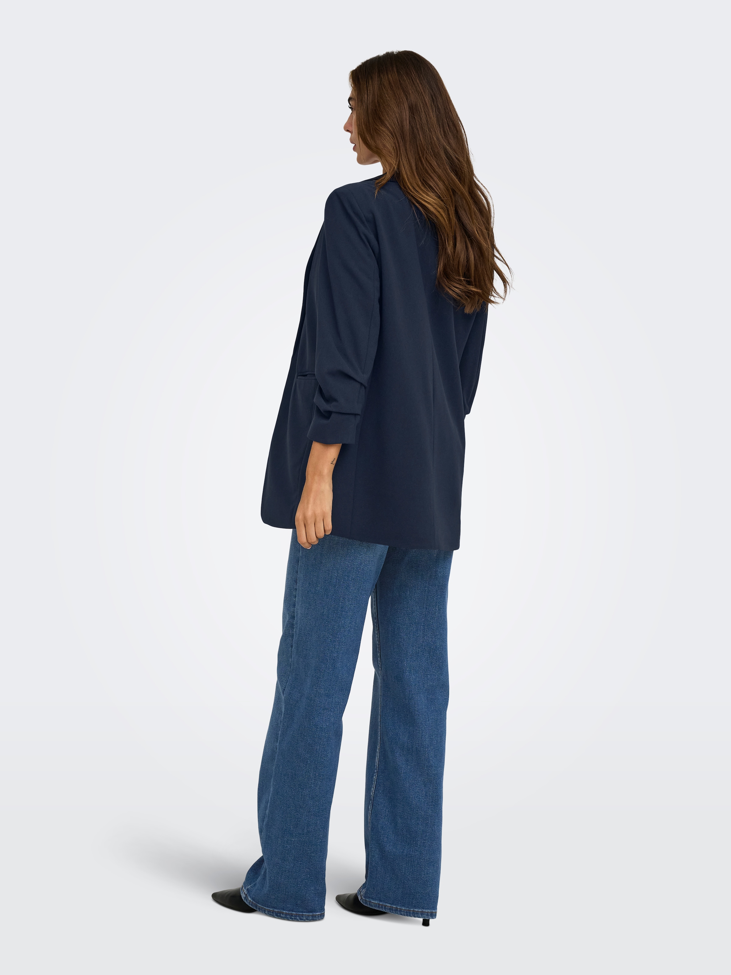 ONLY Longblazer »ONLKALINA 3/4 OPEN BLAZER CC TLR« Materialmix, loose fit
