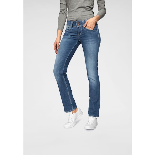 BAUR für Qualtät mit »GEN«, geradem kaufen in Straight-Jeans | schöner Bein und Pepe Jeans Doppel-Knopf-Bund