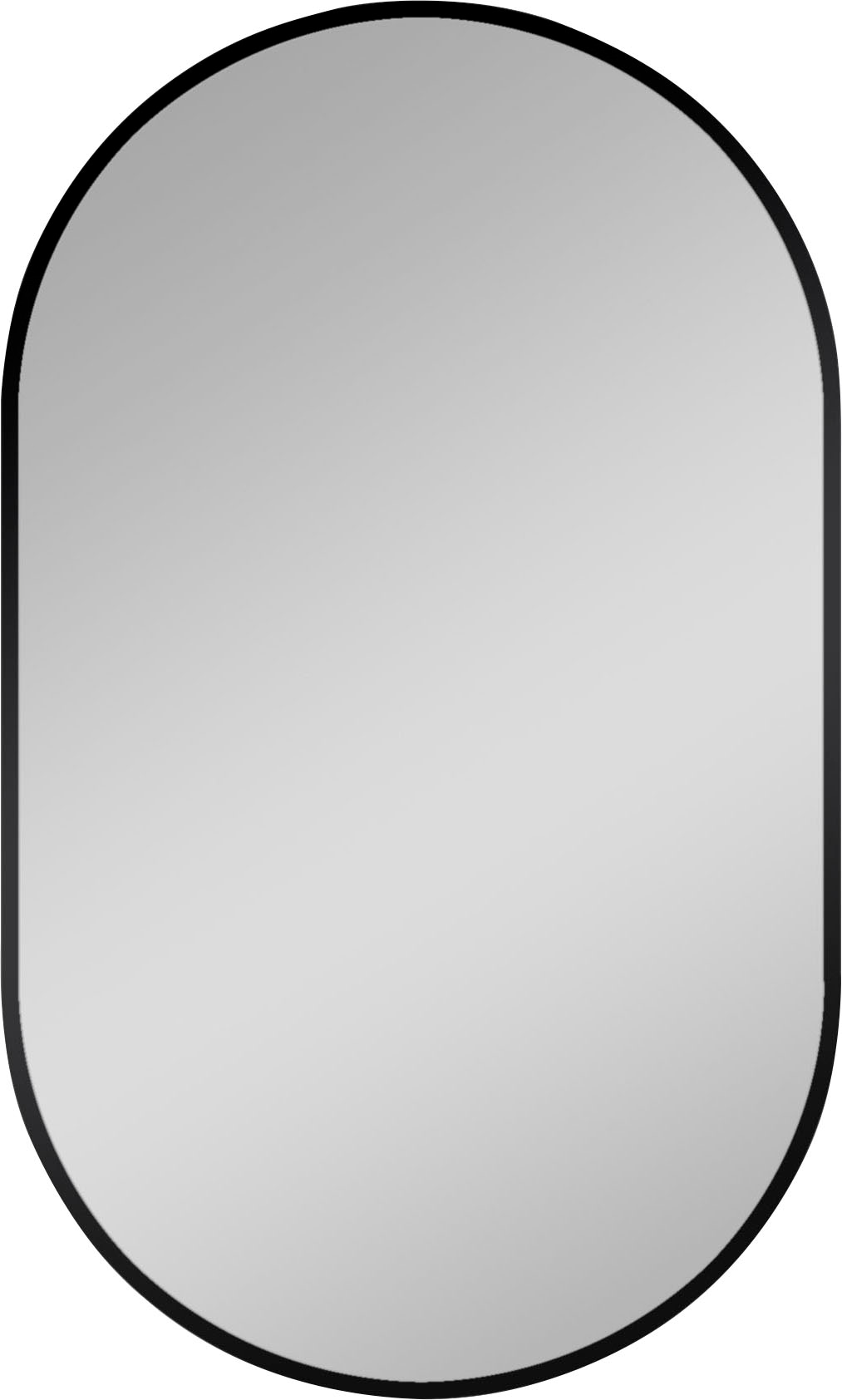 Dekospiegel »Design Spiegel oval schwarz, 45x75 cm«, (1 St.)