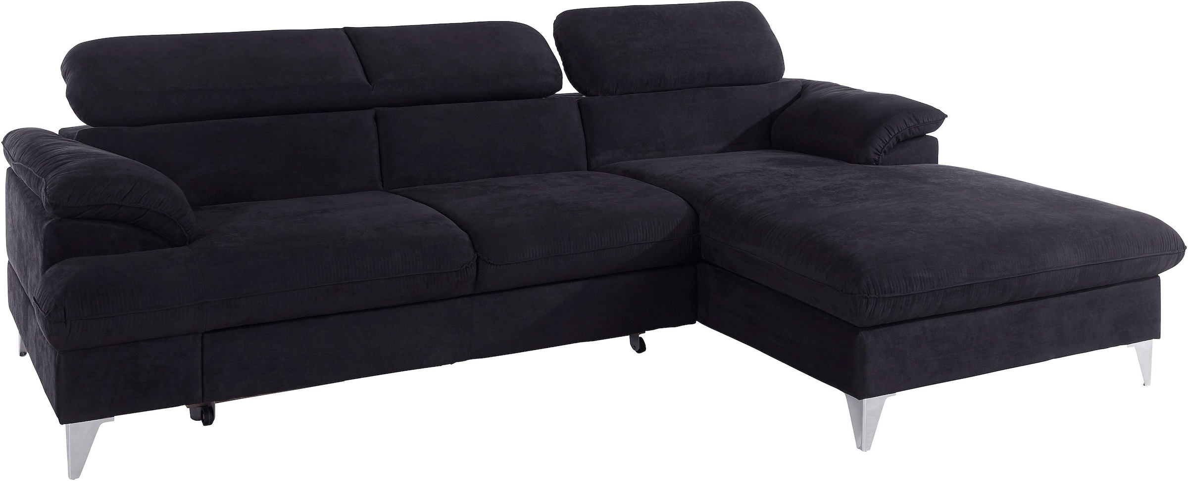 COTTA Ecksofa »Caluso L-Form«, mit Kopfteilverstellung, wahlweise mit Bettfunktion & Bettkasten