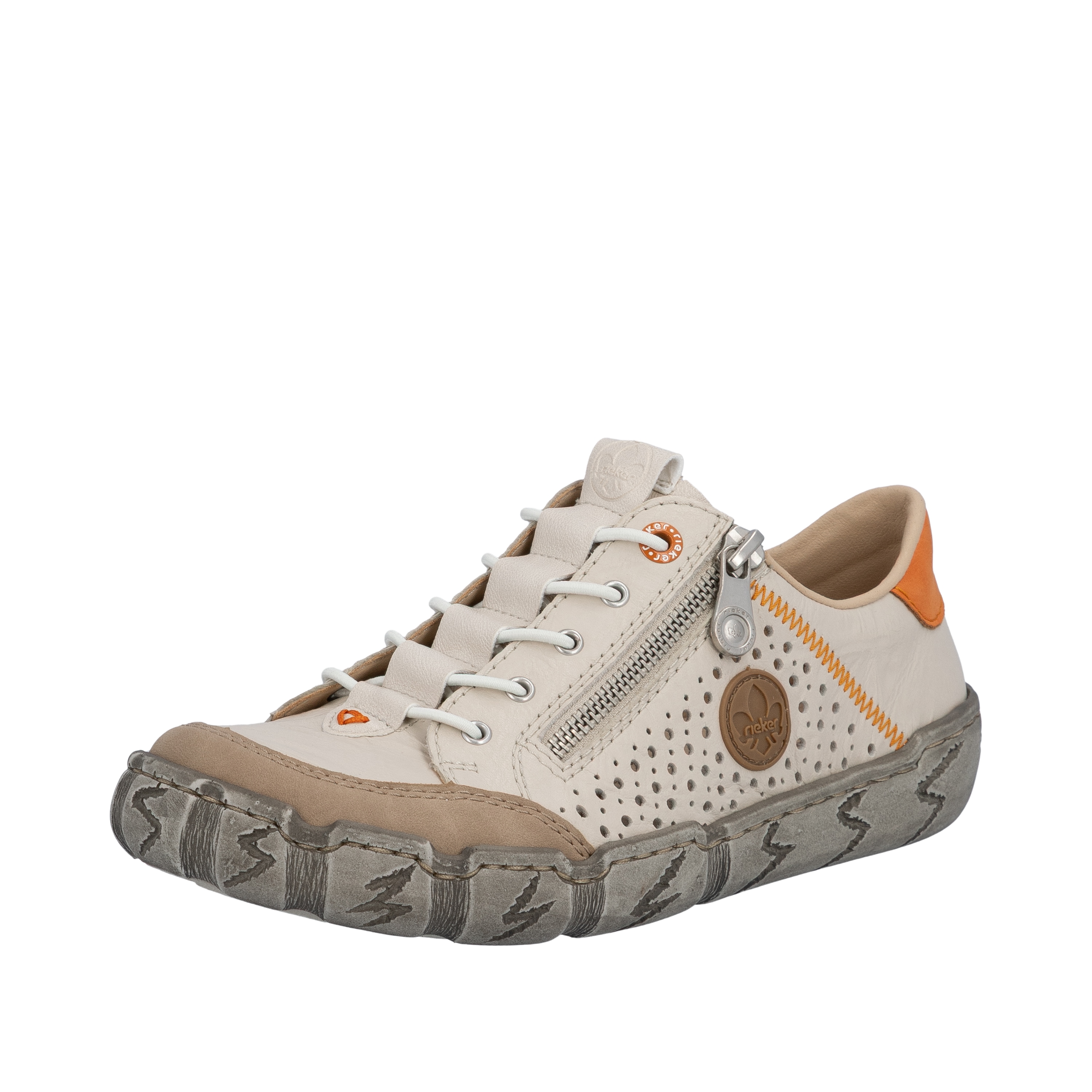 Rieker 1100000002199 mit Sohle im Used-Look, Freizeitschuh, Halbschuh, Schlupfschuh