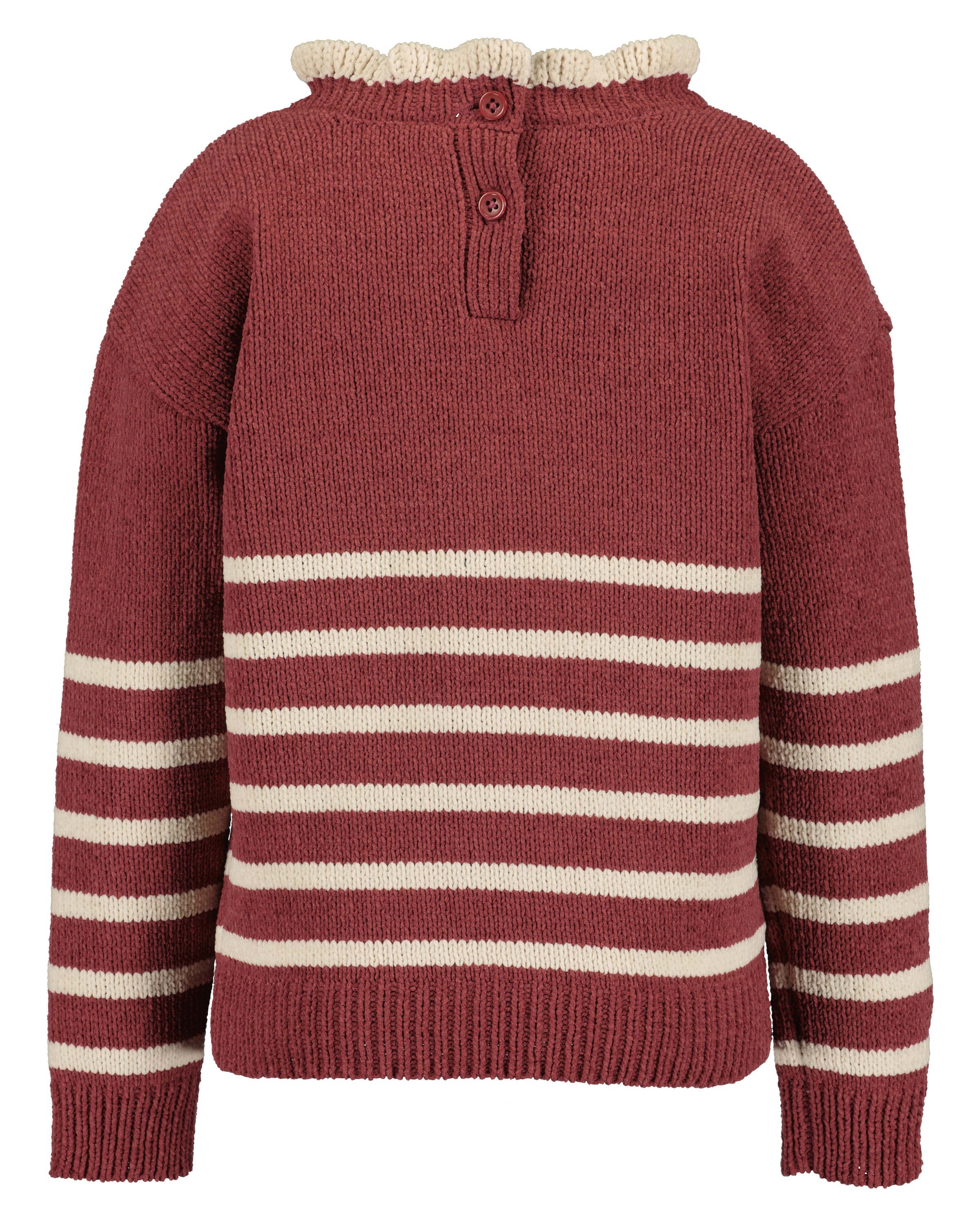 Blue Seven Stehkragenpullover Kunstfaser, Rückenverschluss