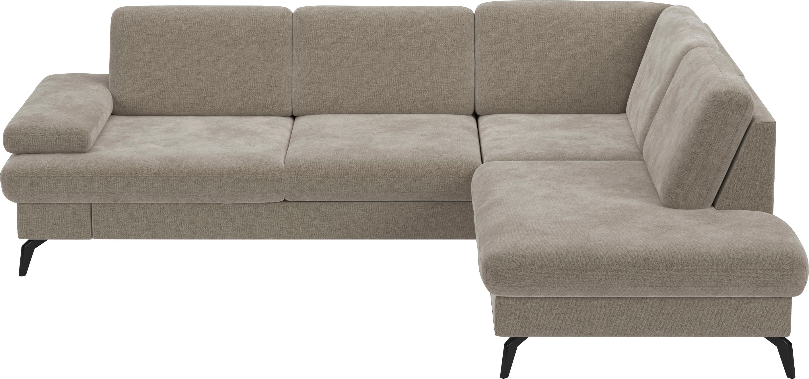sit&more Ecksofa "Morris L-Form, inkl. Sitztiefenverstellung" wahlweise mit Armteilverstellung, Schlaffunktion & Bettkasten