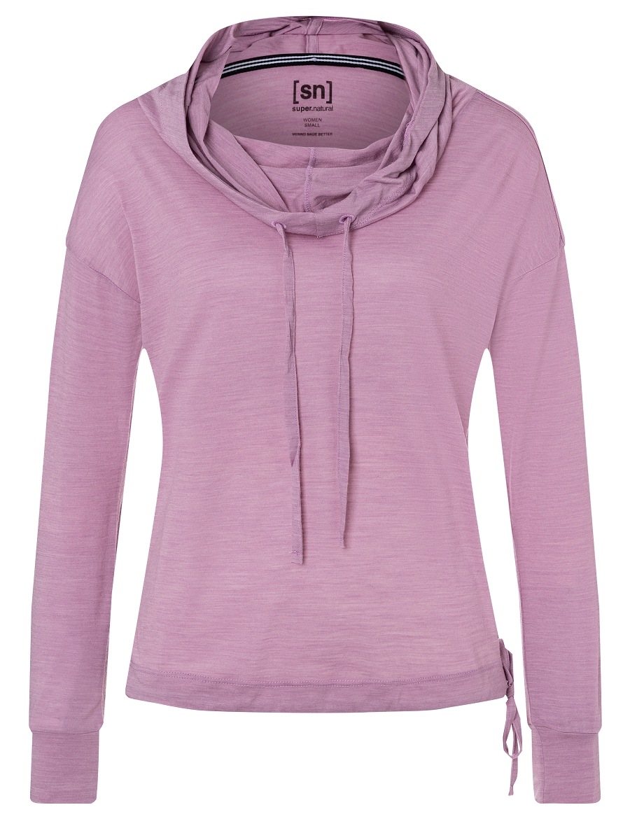 super.natural Gestreifter Damen Kapuzenpullover Mit Merinowolle W VACATION FUNNEL HOODIE PRINTED super.natural Gestreifter Damen Kapuzenpullover Mit Merinowolle W VACATION FUNNEL HOODIE PRINTED