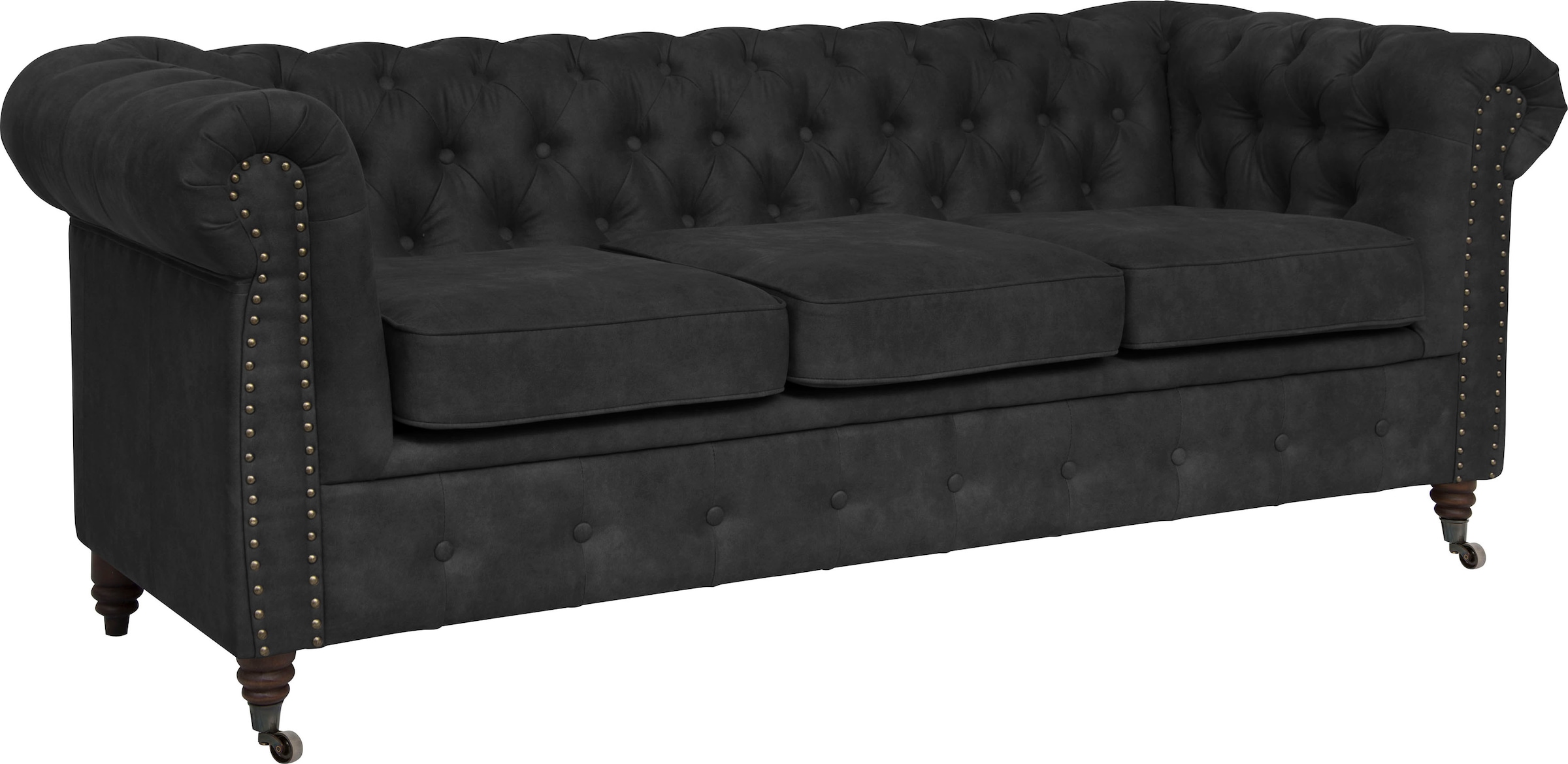 Home affaire Chesterfield-Sofa »Aarburg«, aufwändige Knopfheftung und Ziernägel im Chesterfield-Design