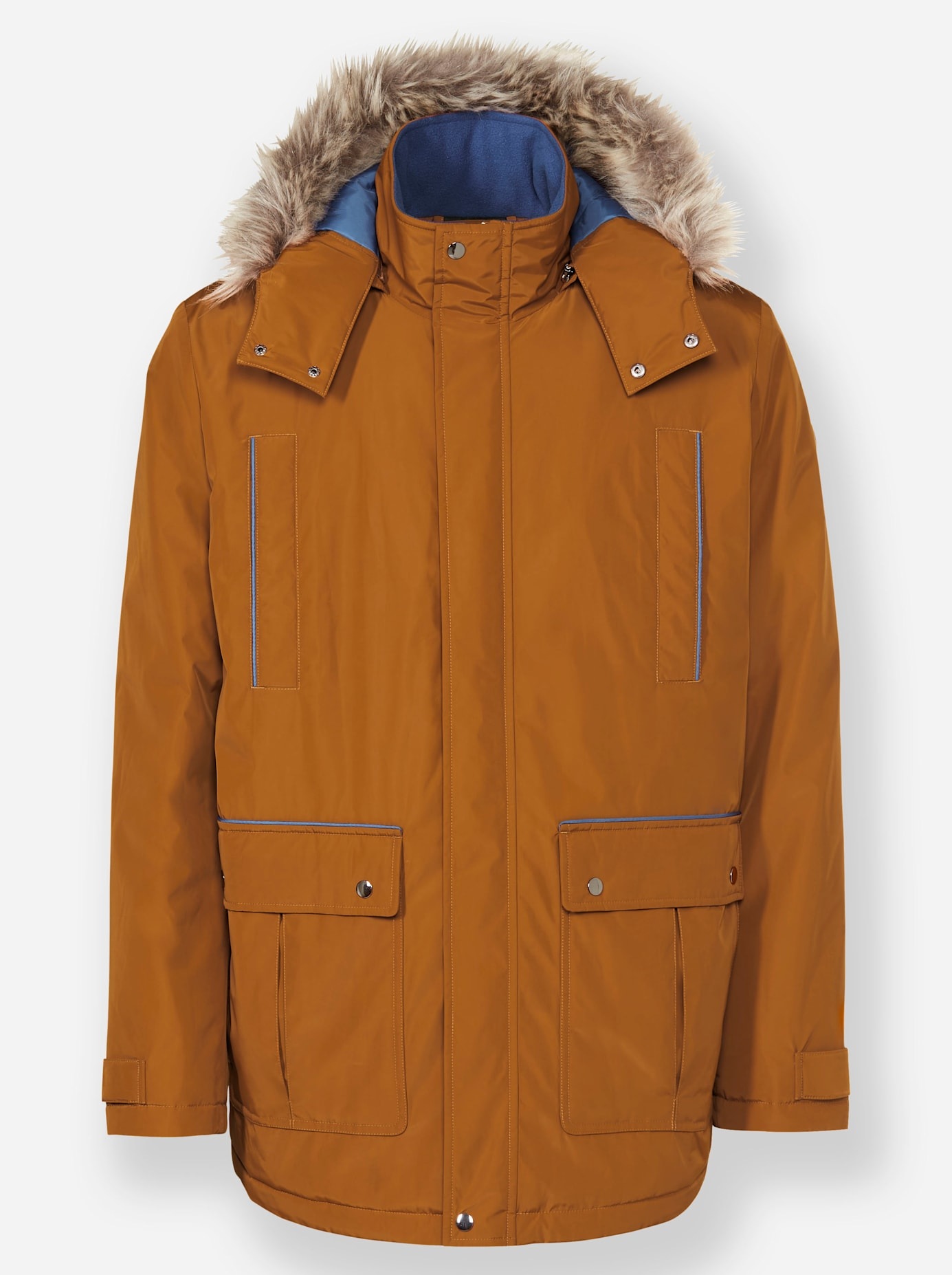 Marco Donati Long Coat Men Cognac Size 62 3