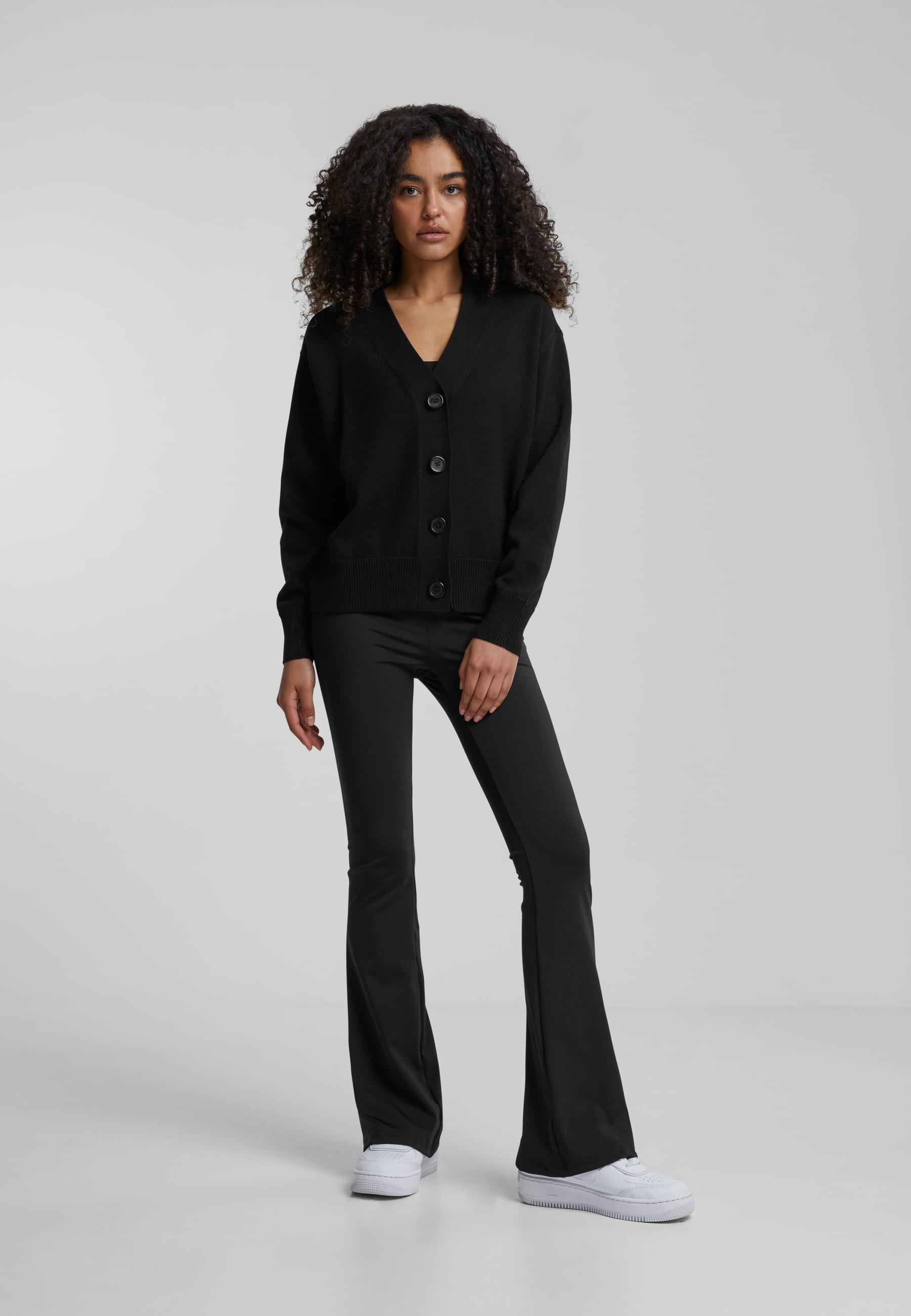 URBAN CLASSICS Strickjacke »Urban Classics Damen Ladies Rib Cardigan«