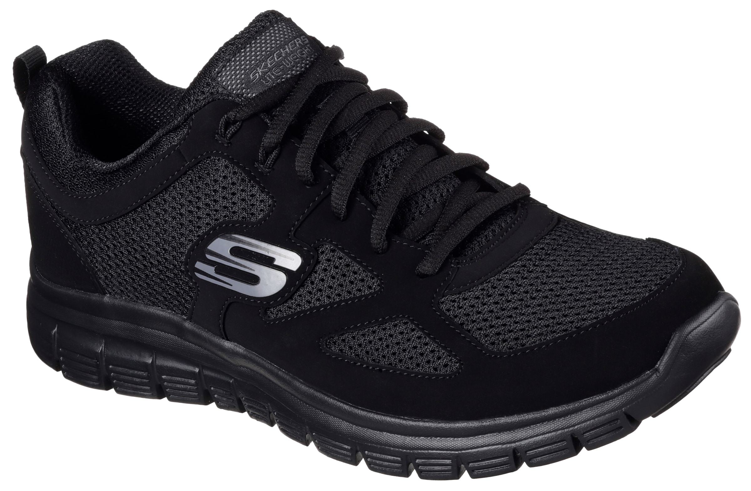 Skechers Sneaker »BURNS-AGOURA«, im monochromen Look, Freizeitschuh, Halbschuh, Schnürschuh