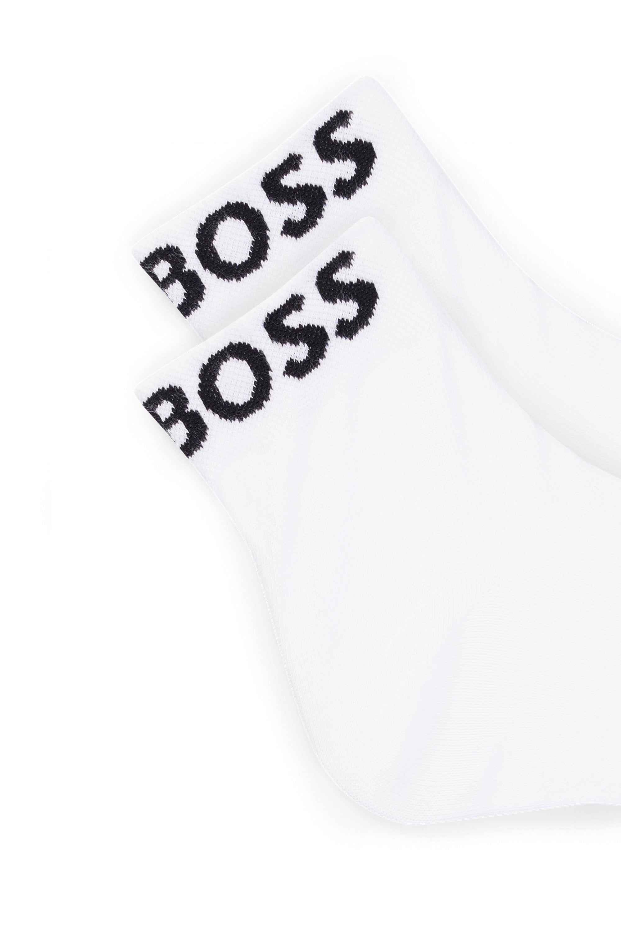 BOSS Freizeitsocken »2P SH Logo CC W« Packung, 2er, 2 Stk. tlg. mit eingestricktem BOSS Logoschriftzug