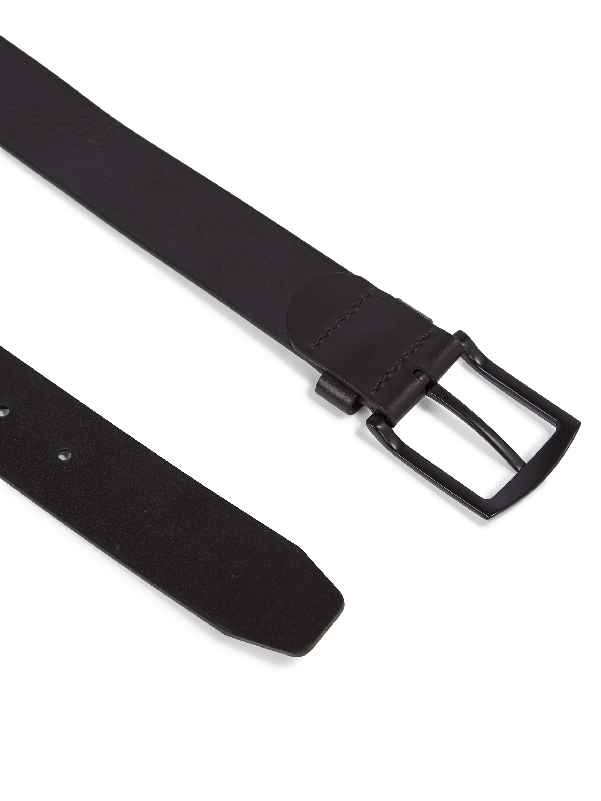 Thumbnail - Tommy Hilfiger Ledergürtel "Denton Matte 3,5 cm breit" mit mattschwarzer Schnalle