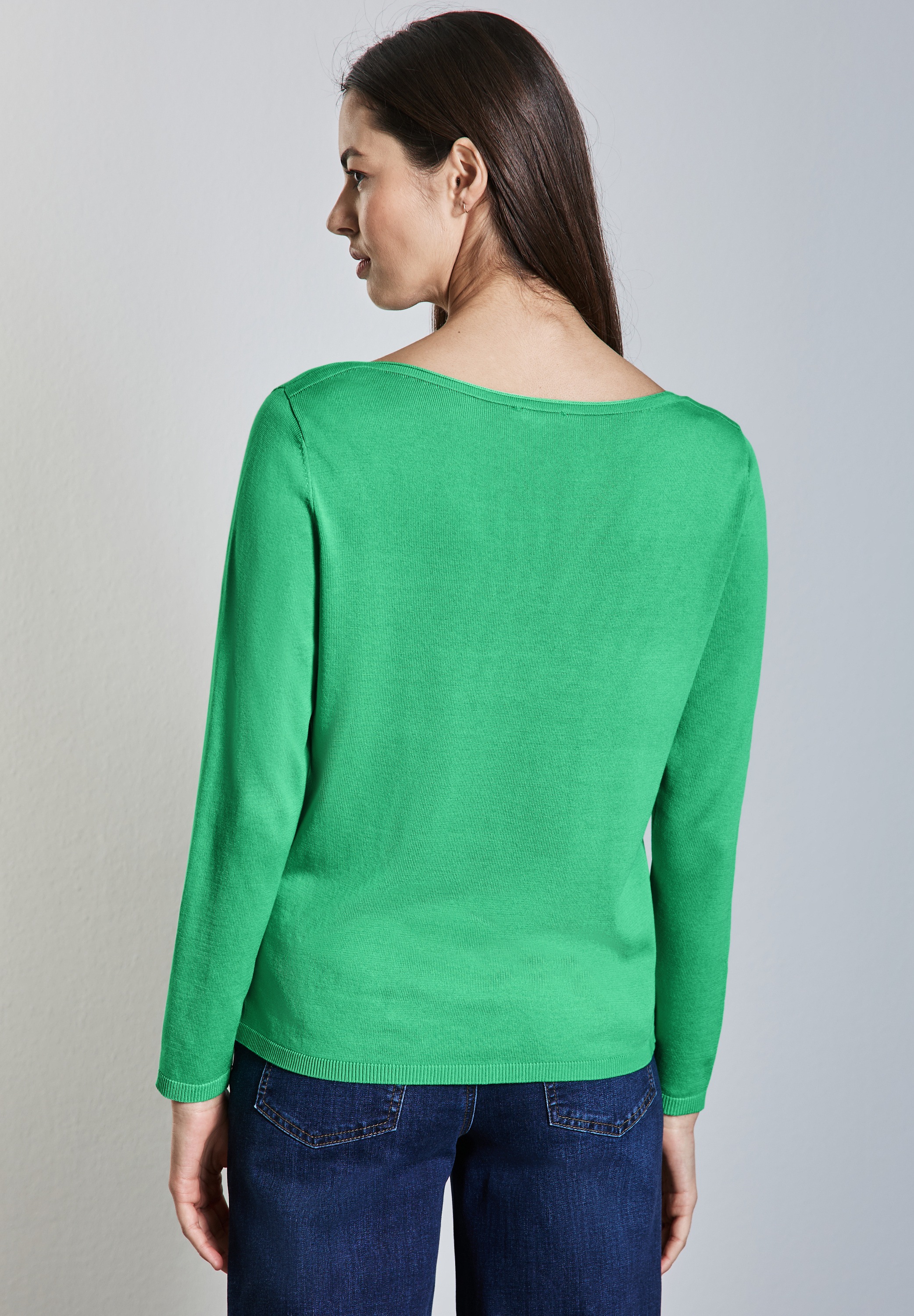 STREET ONE Strickpullover, mit U-Boot-Ausschnitt
