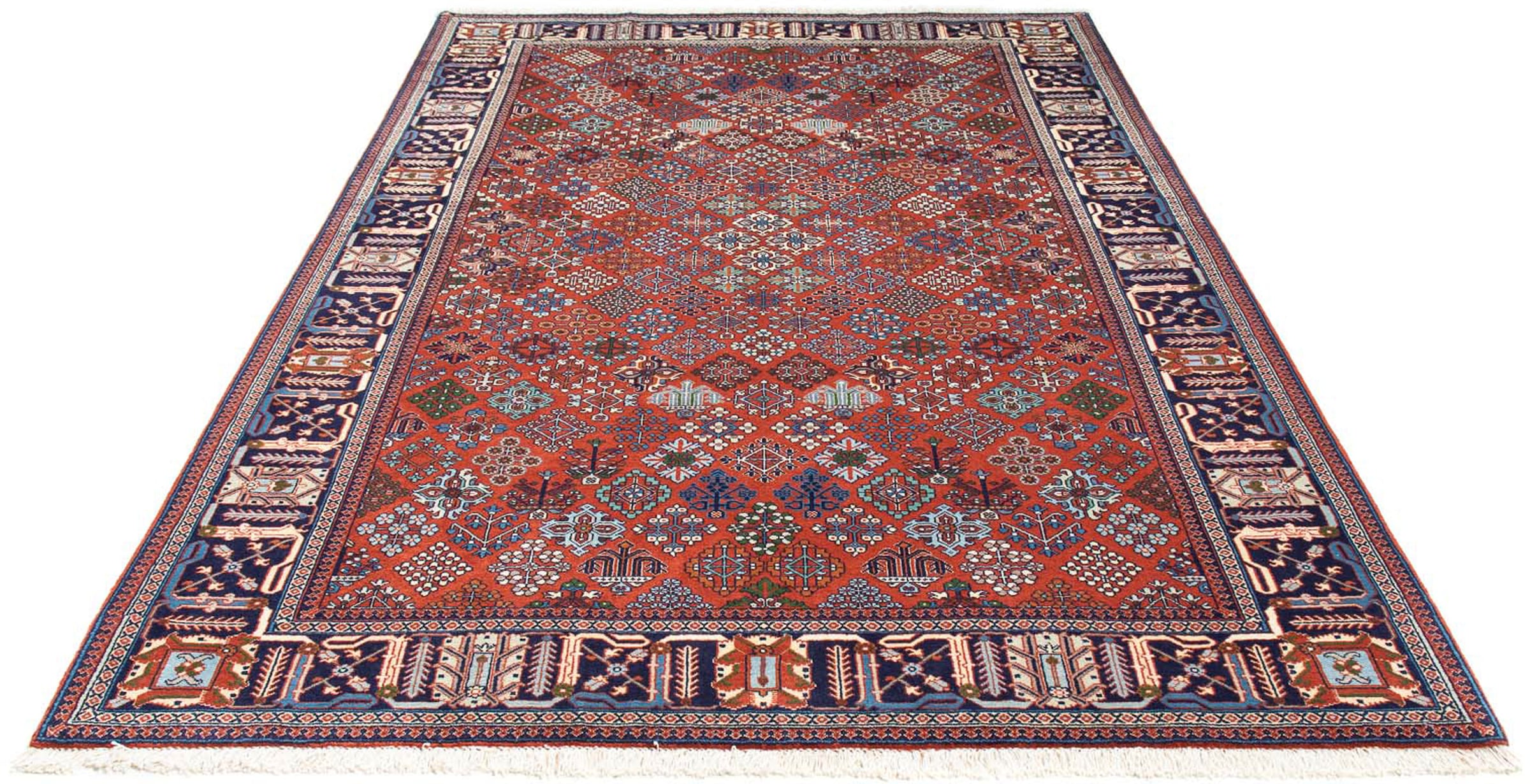 morgenland Orientteppich "Perser - Nomadic - 250 x 166 cm - rost", rechteckig, 10 mm Höhe, Wohnzimmer, Handgeknüpft, Ein