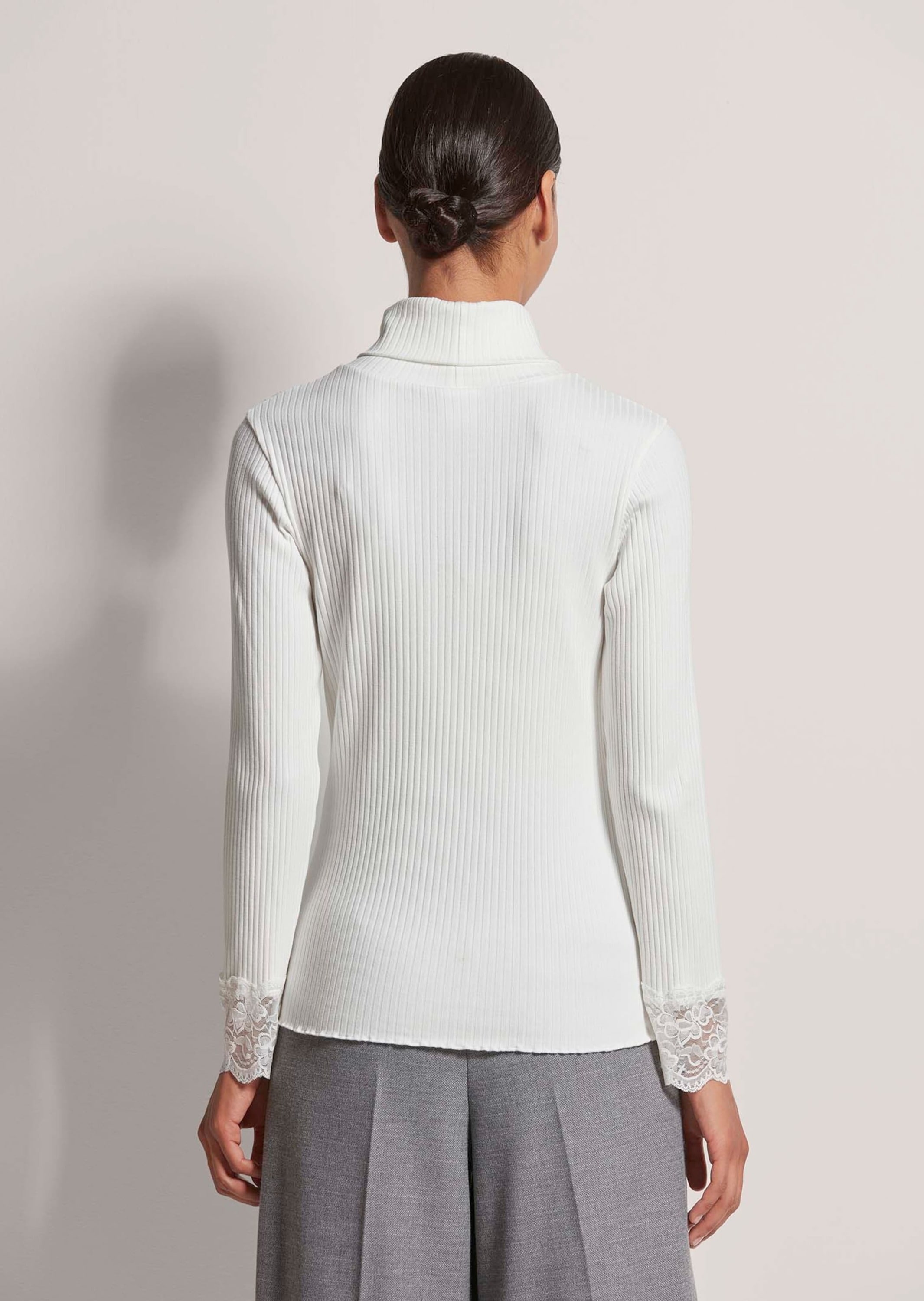 MADELEINE Langarmshirt »Shirt Rollkragen-Shirt mit Spitze«