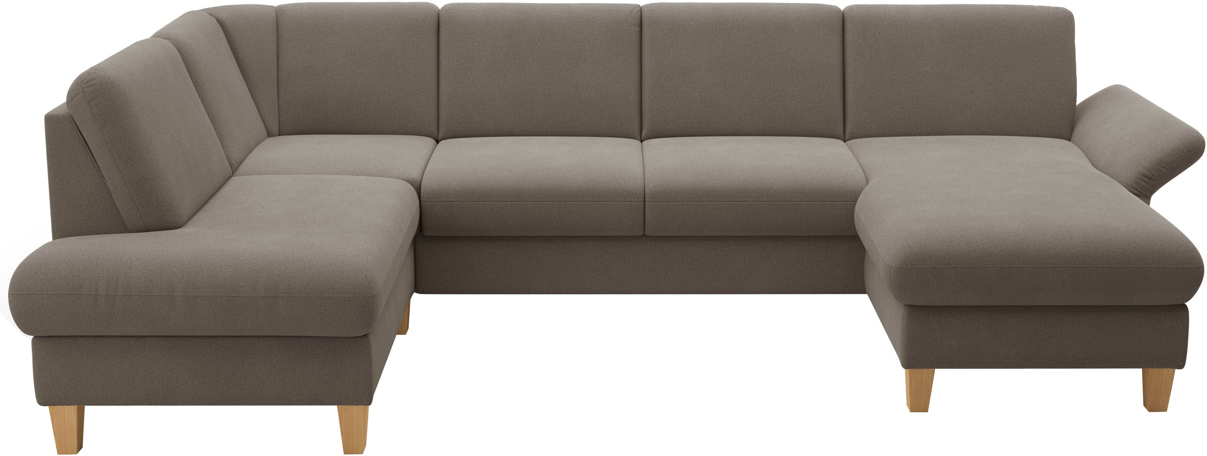 Home affaire Wohnlandschaft "Rochelle, U-Form", optional mit Armteilverstel günstig online kaufen