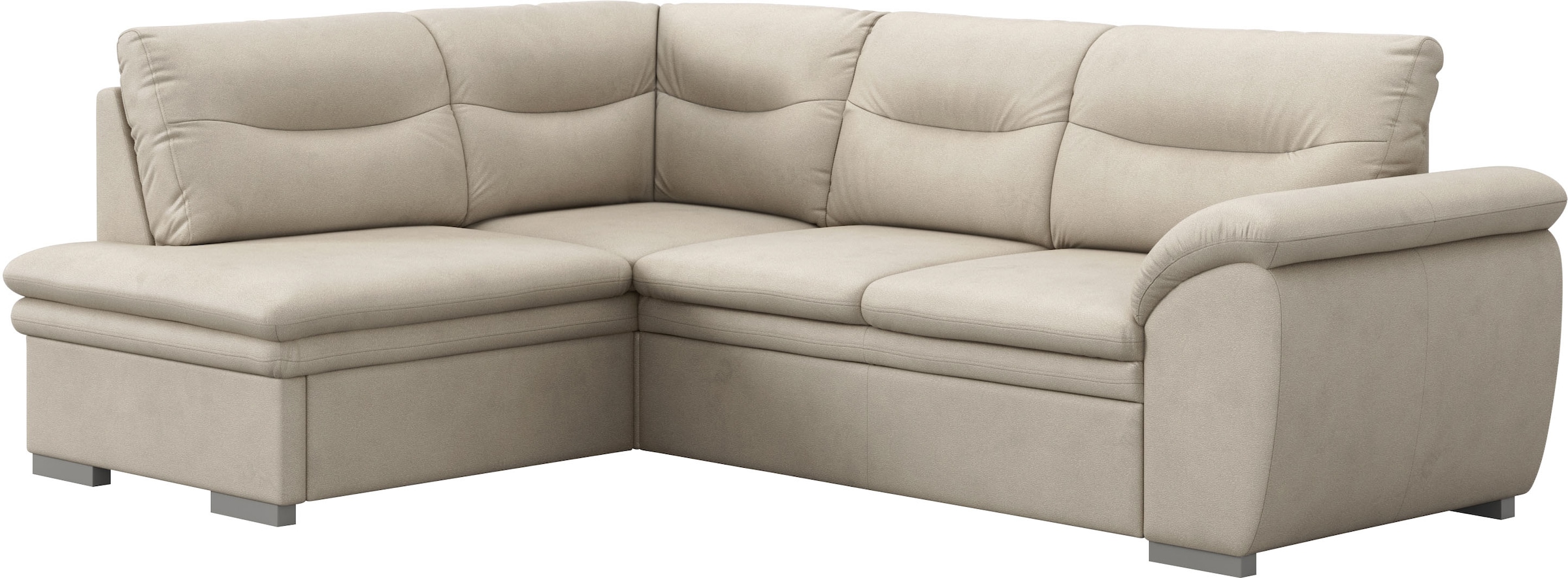 COTTA Ecksofa »Leandra L-Form«, wahlweise mit Bettfunktion & Bettkasten