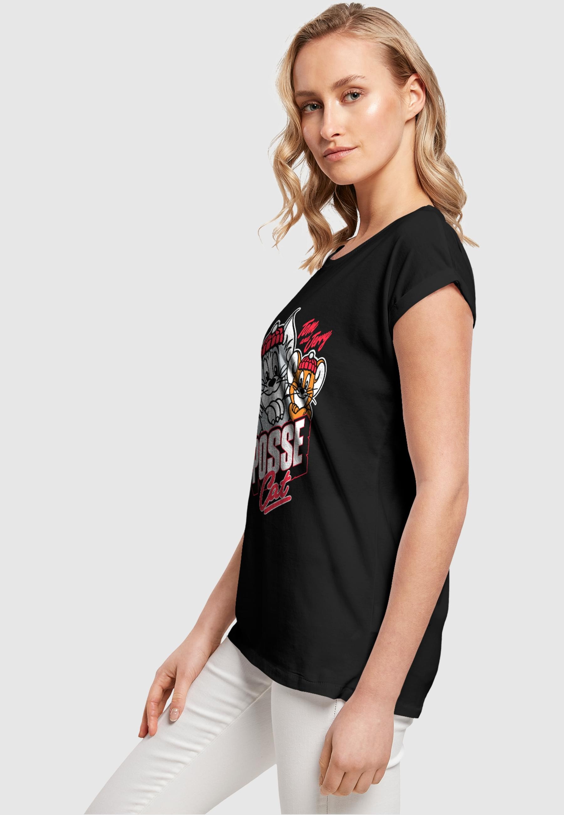 ABSOLUTE CULT T-Shirt »ABSOLUTE CULT Damen Ladies Tom and Jerry - Posse Cat T-Shirt«, (1 tlg.)