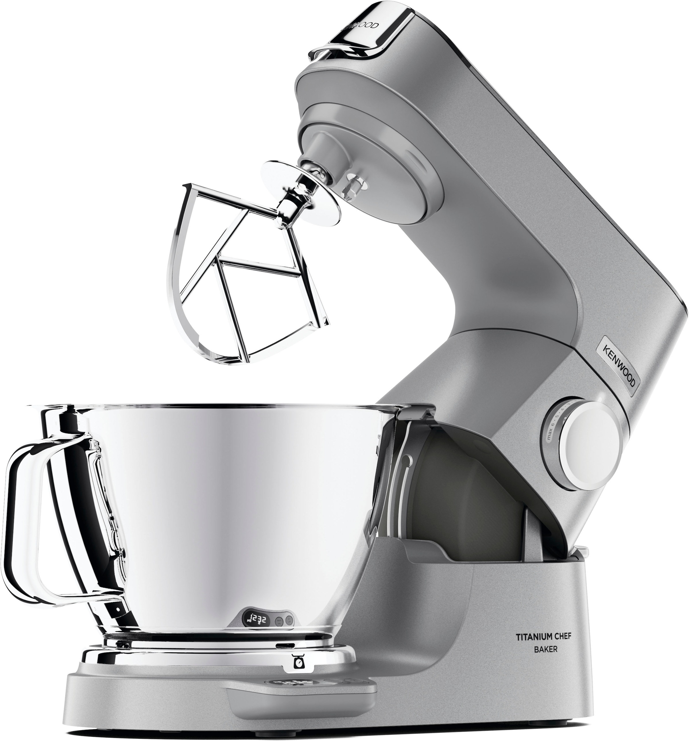 KENWOOD Küchenmaschine »Titanium Chef Baker KVC85.594SI«, inkl. umfangreiches Zubehör, mit integrierter EasyWeigh Waage