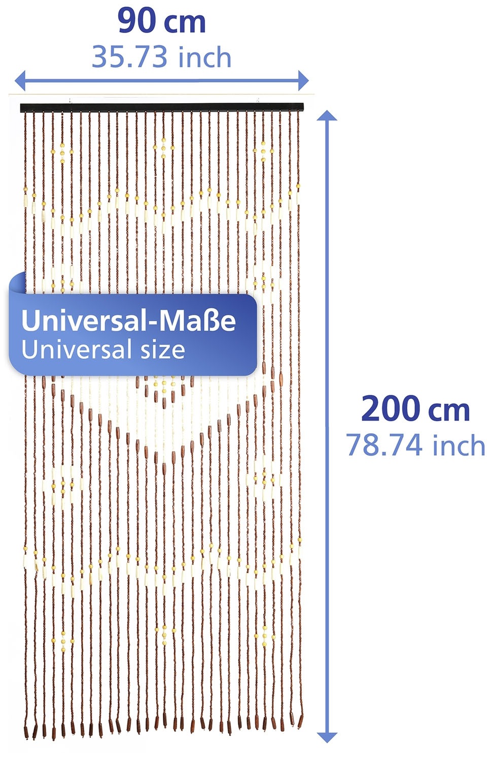 Maximex Insektenschutz-Vorhang »Türvorhang - Holzperlen« 1 Stk. tlg.