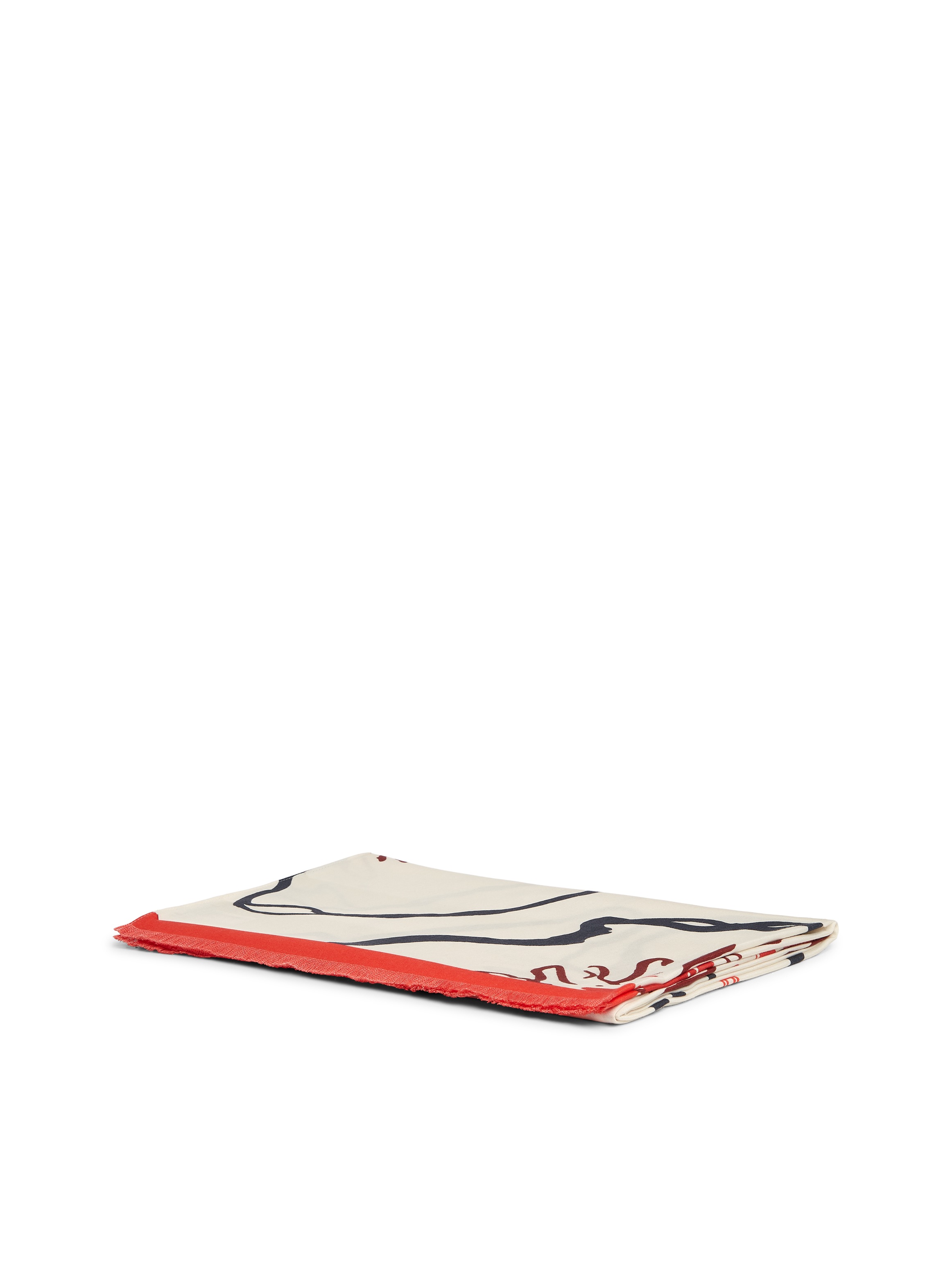 Modeschal TOMMY HILFIGER "TH FLAG FLORAL", Damen, linear poppy print, Web, Microfaser, Modetücher, 80 x 200 cm 2