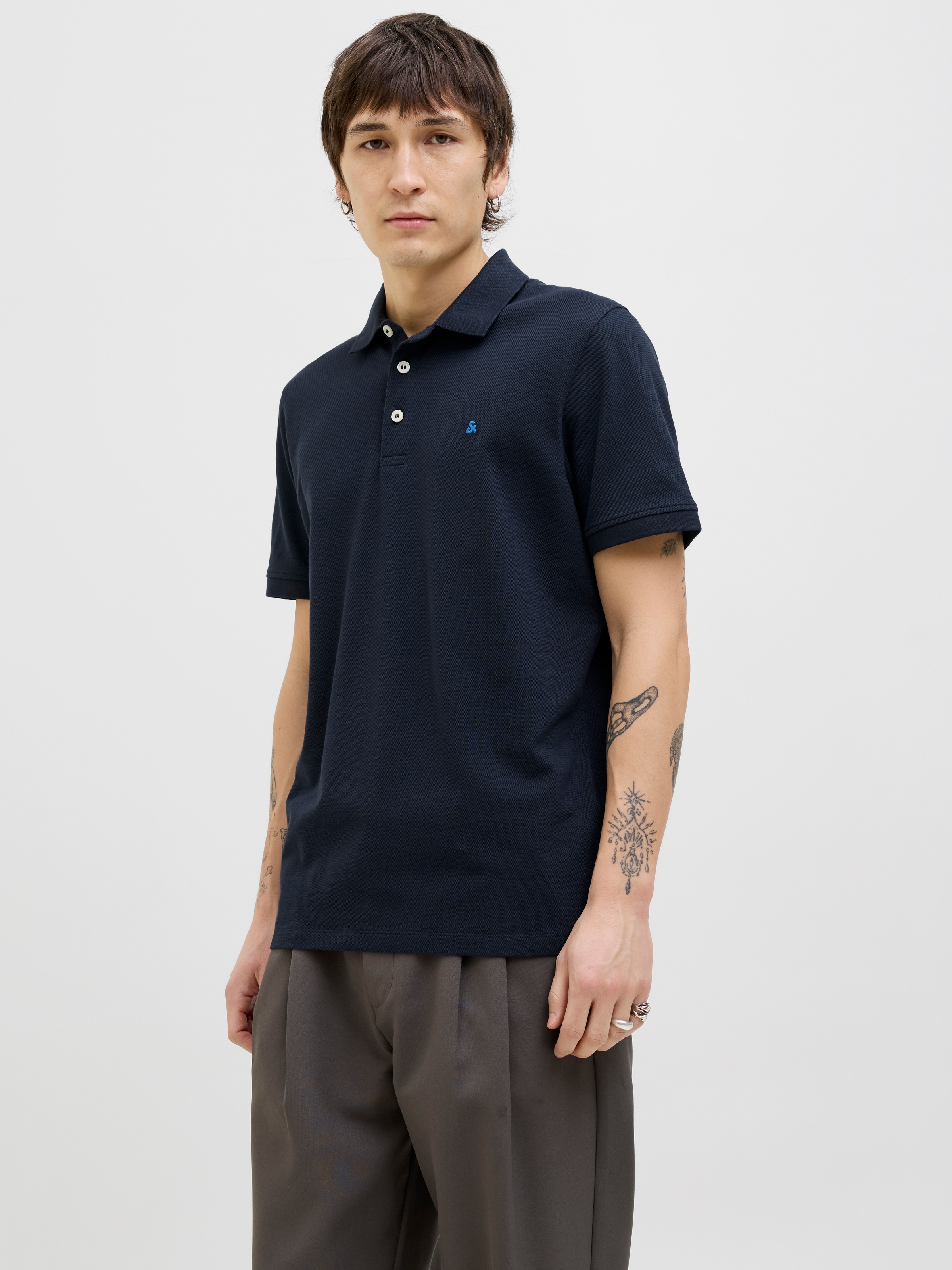 Jack & Jones Poloshirt »JJEPAULOS POLO SS NOOS« Baumwolle, slim fit
