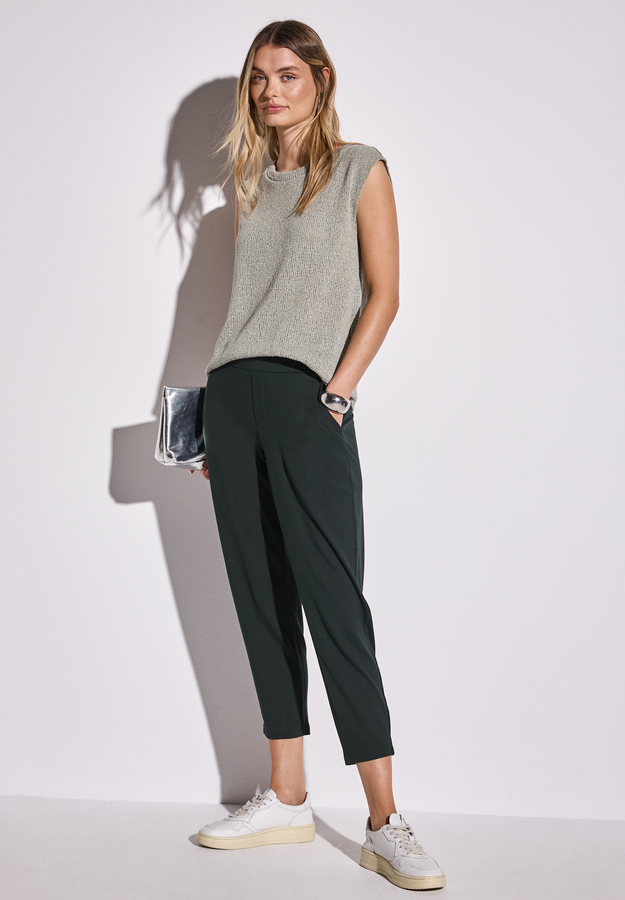 STREET ONE Stoffhose »Style Bonny«, Sommerhose mit elastischem Bund