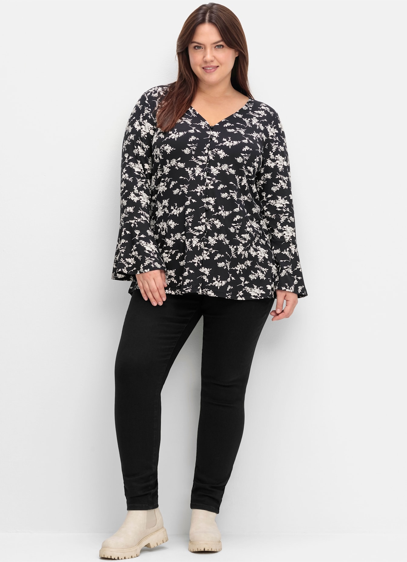 sheego by Joe Browns Langarmshirt "Langarmshirt", (1 tlg.) günstig online kaufen