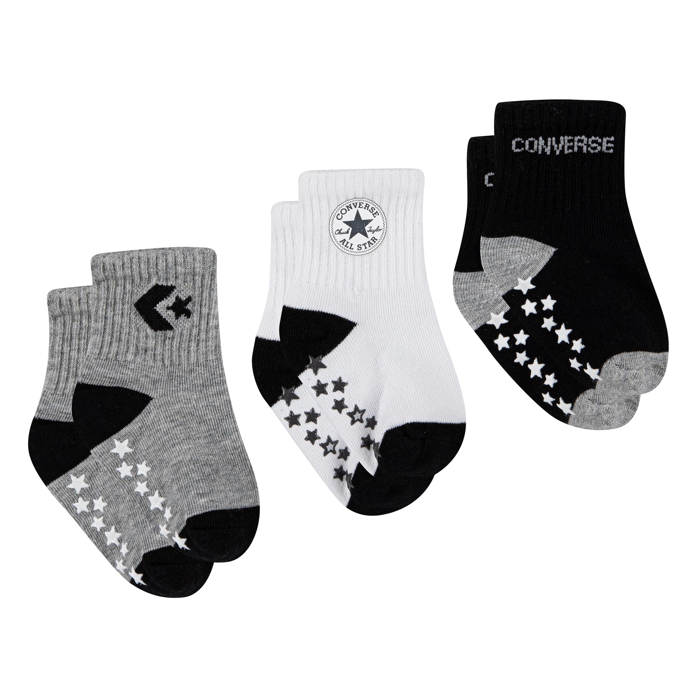 Converse ABS-Socken »CHN CNVS A/O STAR GRIPPER PACK« 3 Stk. tlg. für Babys und Kleinkinder, rutschhemmend, sportlicher Stil