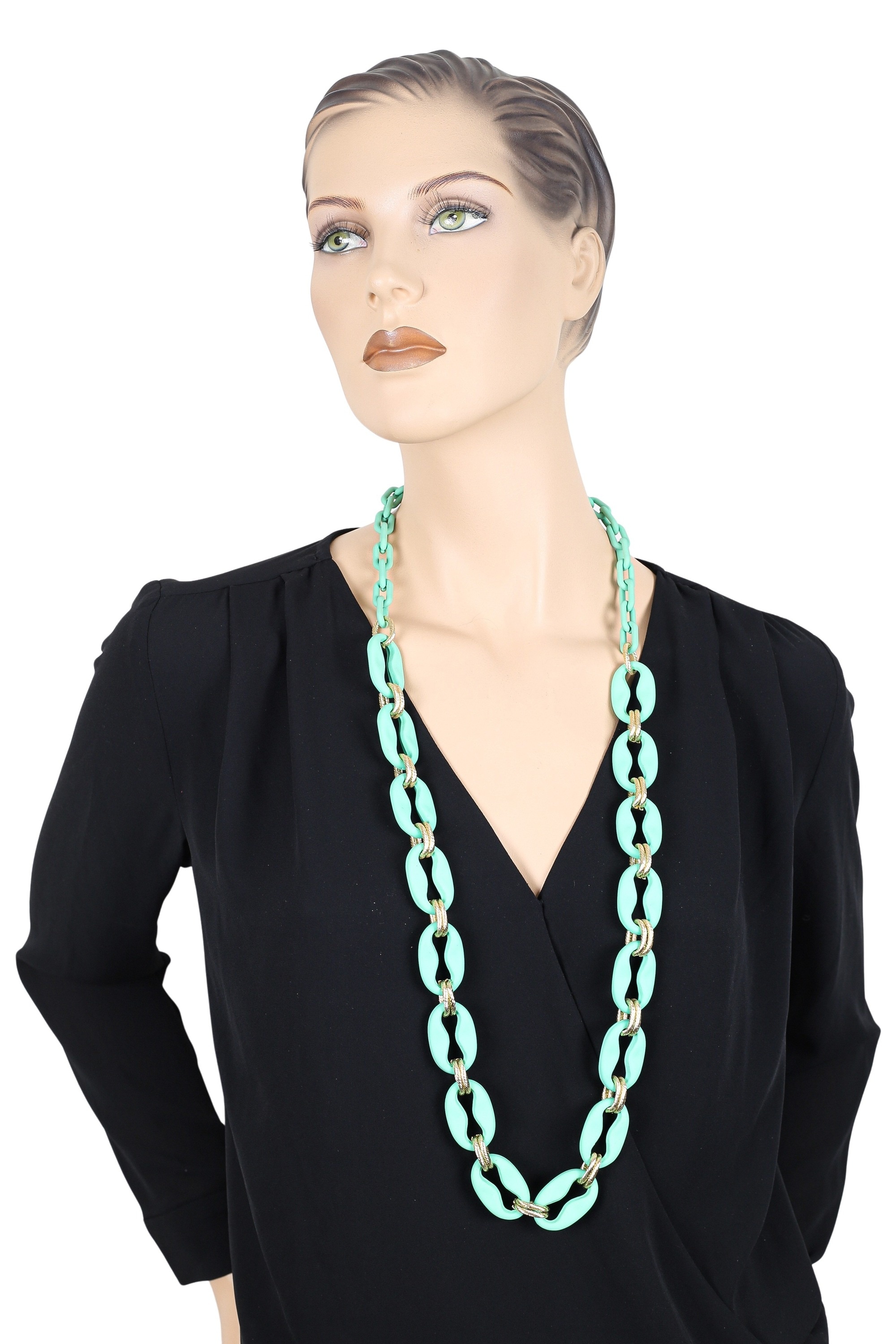 COLLEZIONE ALESSANDRO Lange Kette »Blue Breeze«, sommerliche Gliederkette