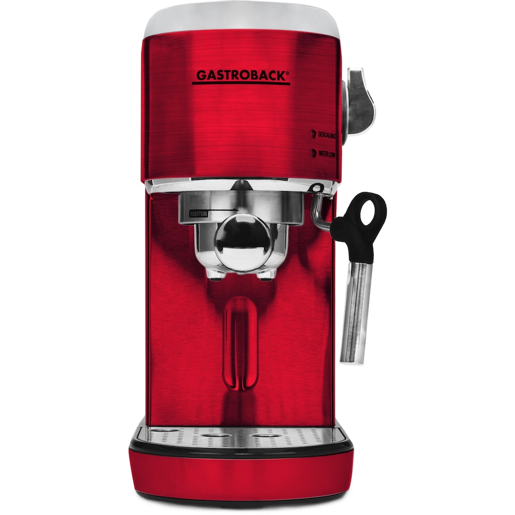 Gastroback Espressomaschine »42719 Design Espresso Piccolo rot«