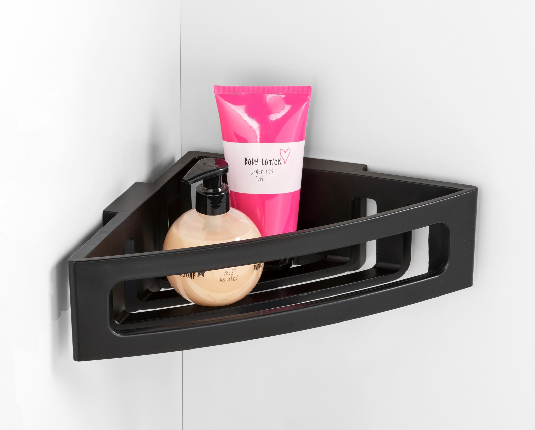 WENKO Badorganizer »Turbo-Loc® Eckablage Bralia«, Befestigen ohne Bohren