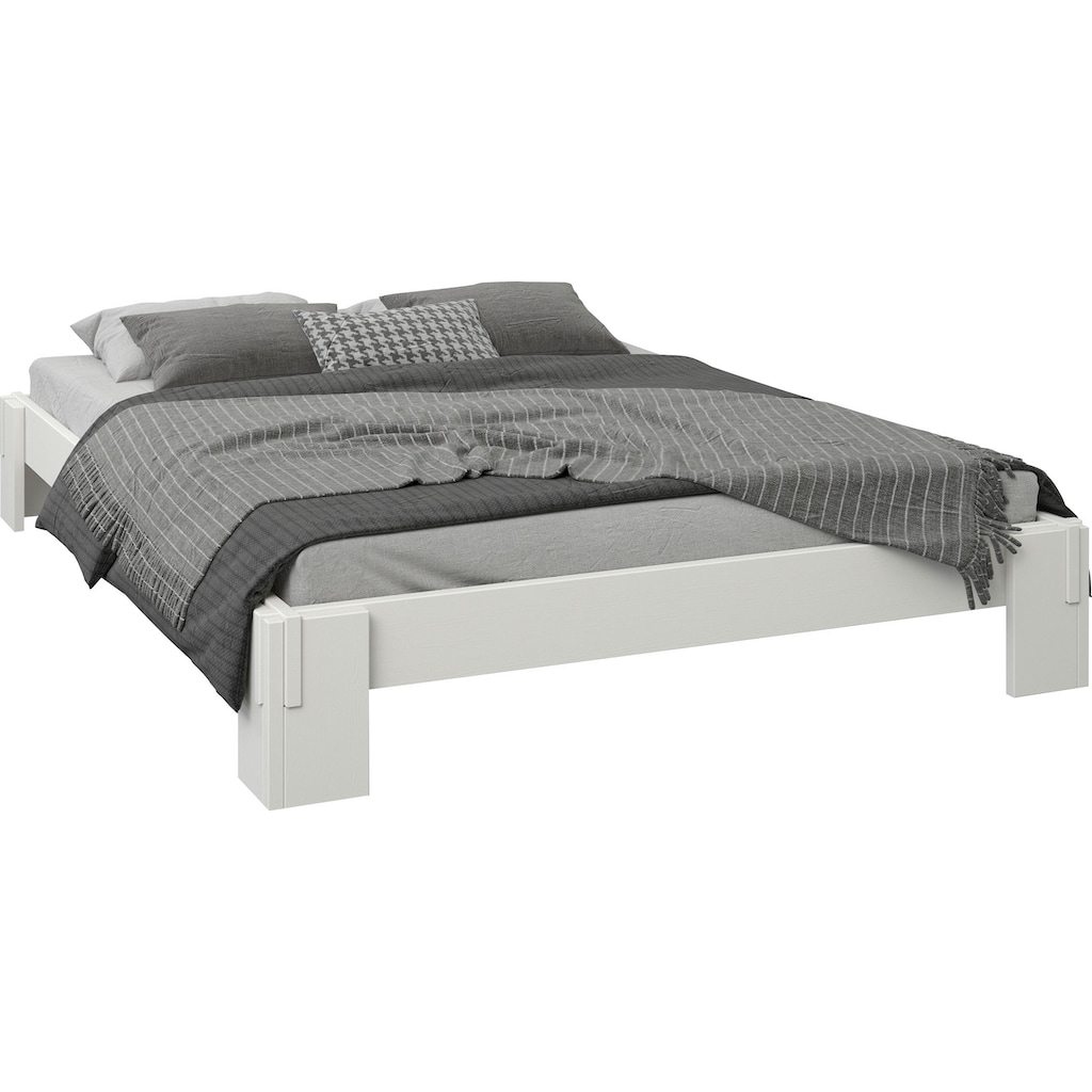 Home affaire Futonbett »"ZEN " zertifiziertes Massivholz (Kiefer)«, Massivholzbett, zeitlos elegant