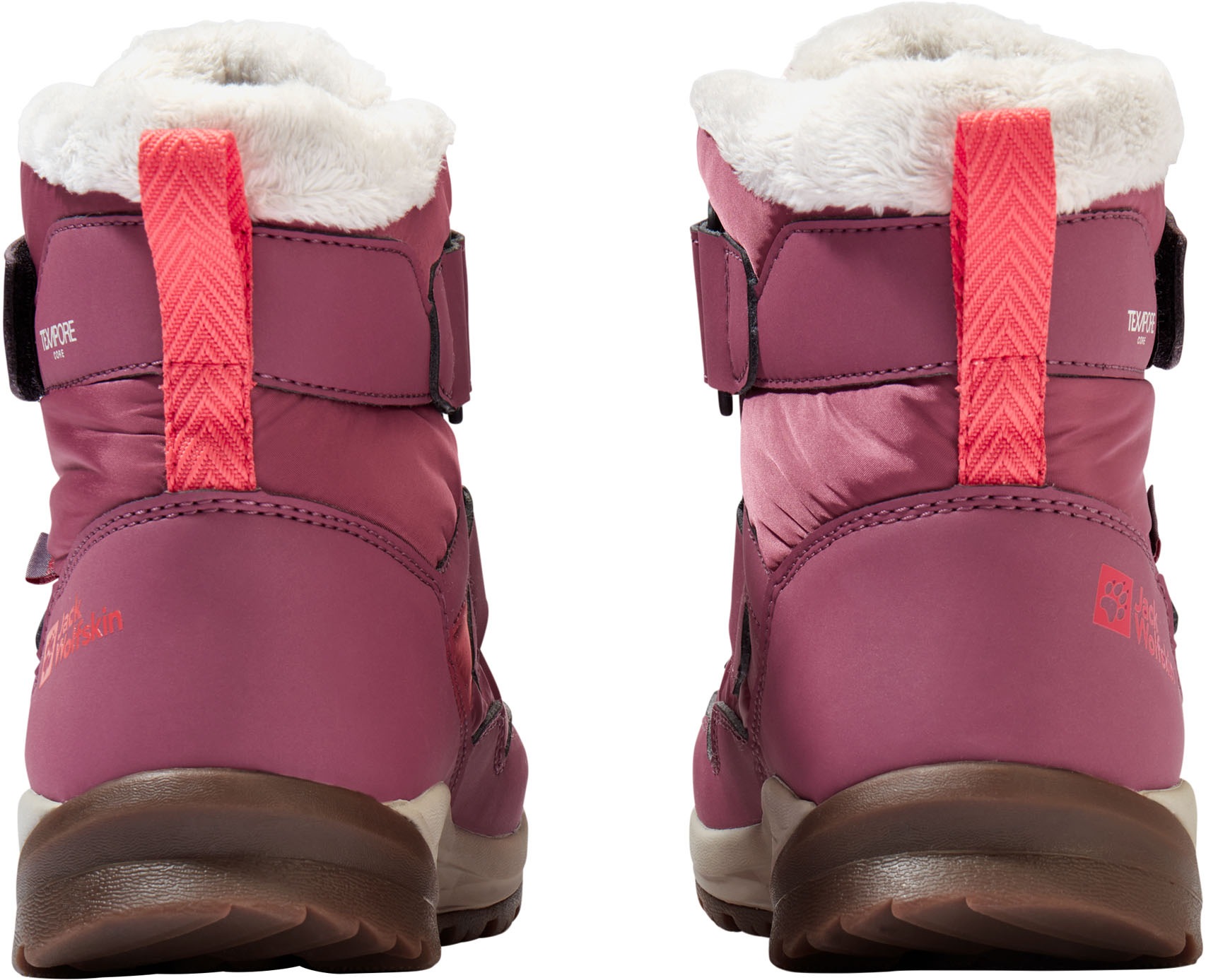 Winterboots JACK WOLFSKIN "POLAR BEAR-G TEXAPORE MID VC K", Mädchen, Gr. 37, raisin, Synthetik, Textil, Schuhe Winterboots, Snowboots, Winterstiefel, Winterschuhe, wasserdicht & gefüttert 3