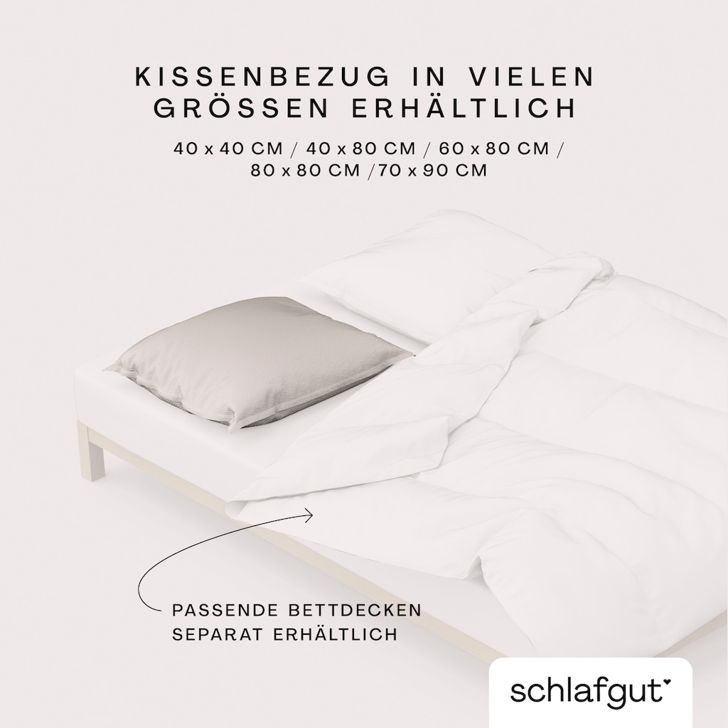 Schlafgut Kissenbezug »Woven Satin Fade«, (1 St.)