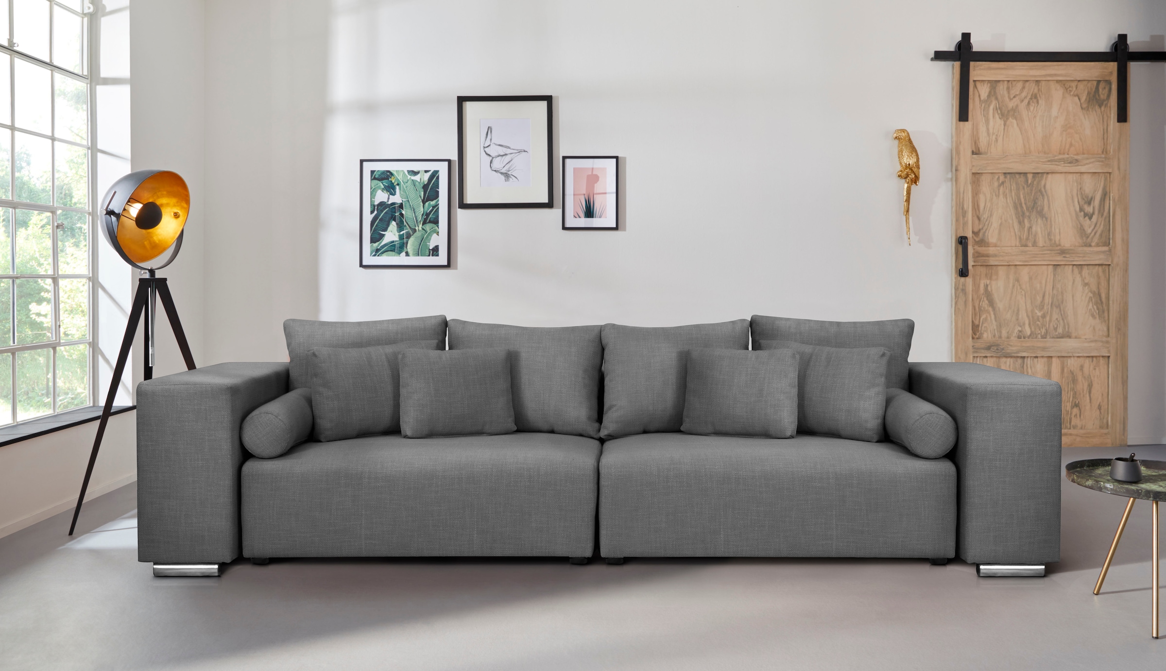 INOSIGN Big-Sofa "Aliya", incl. Bettfunktion und Bettkasten, Breite 290 cm, günstig online kaufen