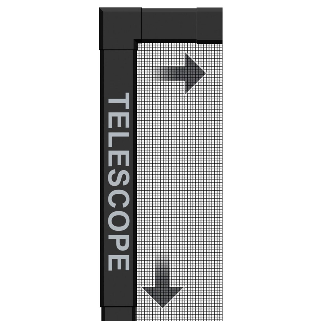 SCHELLENBERG Insektenschutz-Fensterrahmen »Telescope, ausziehbarer Insektenschutz-Rahmen«, für Fenster bis max. 100 x 120 cm, anthrazit, 70083