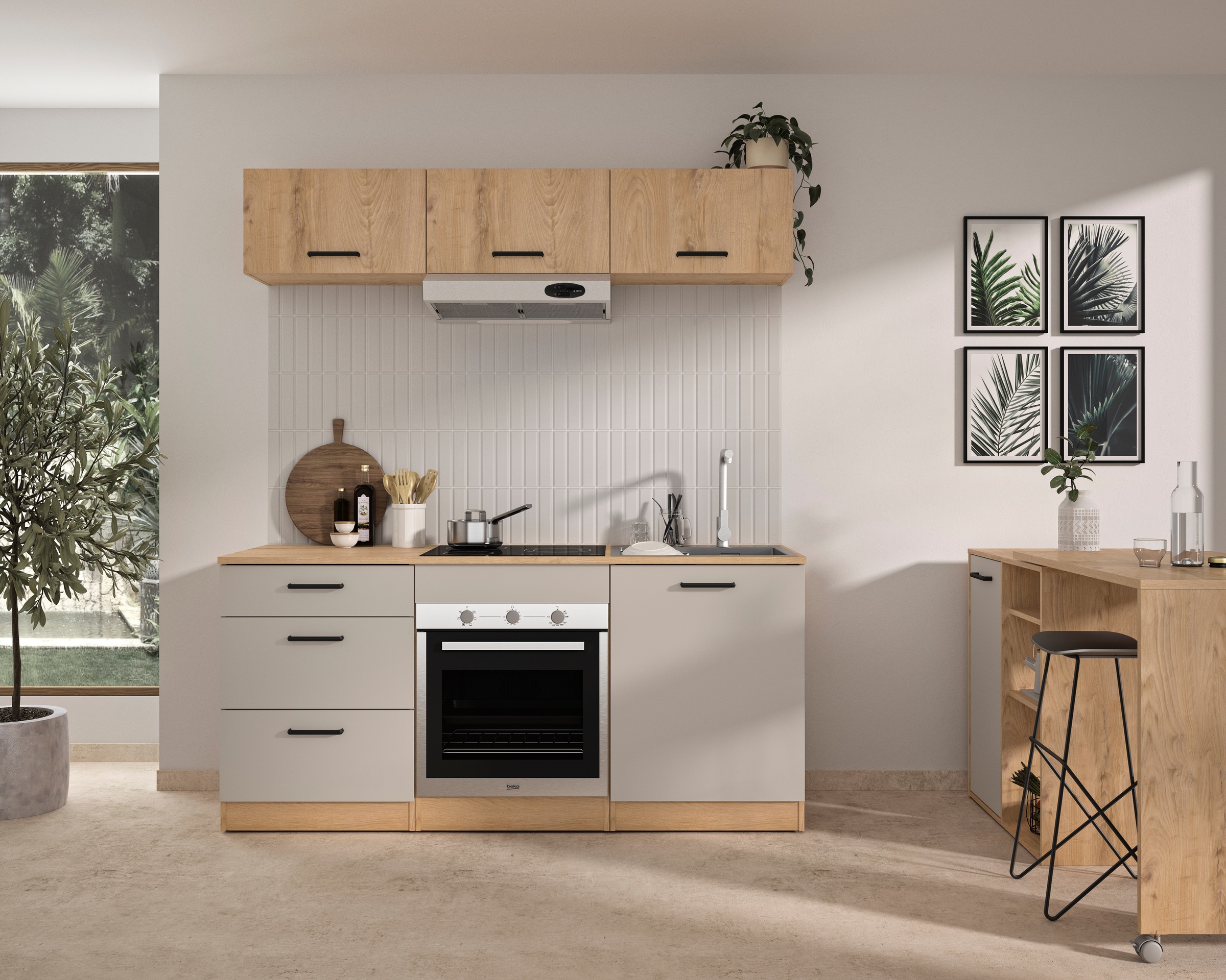 Gami Küchenzeile "Set B B180 ALPAGA" Set, Sehr praktisch und funktional. günstig online kaufen