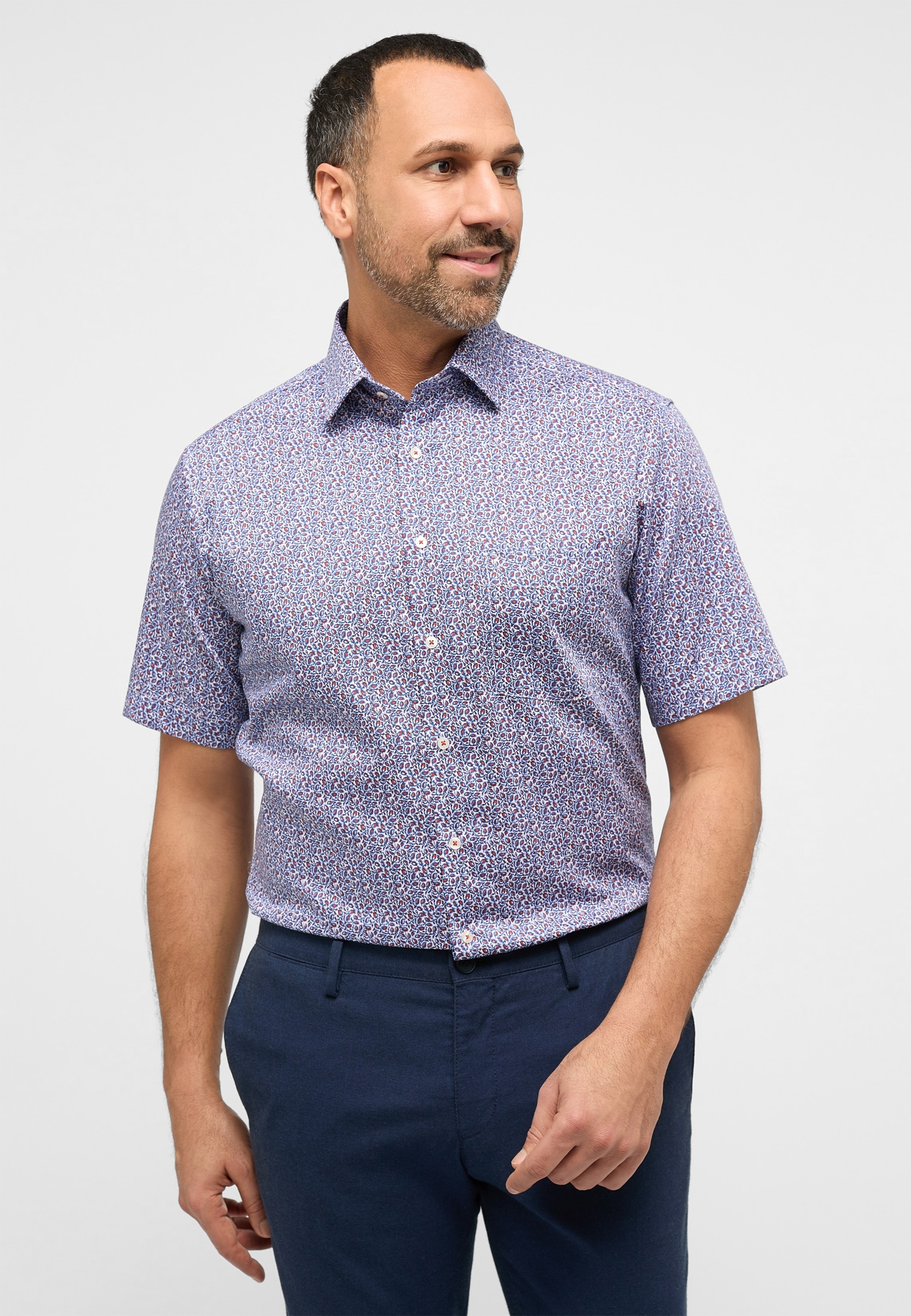 Eterna Kurzarmhemd "MODERN FIT", NON IRON (bügelfrei) günstig online kaufen