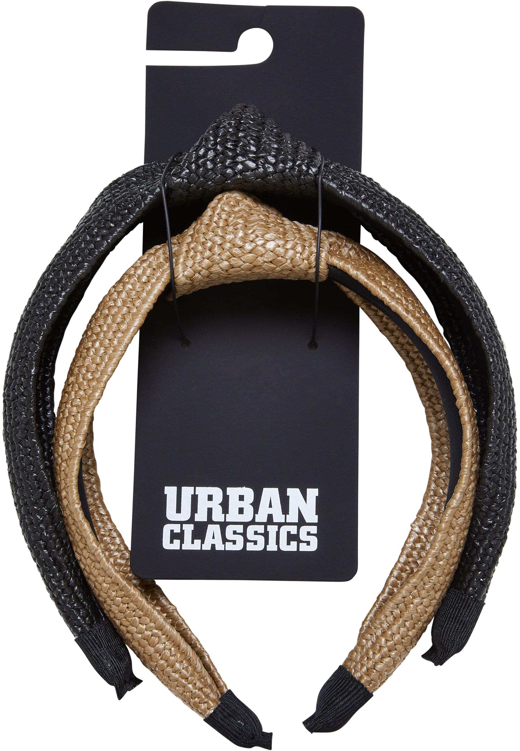 URBAN CLASSICS Loop »Urban Classics Unisex Braid Bast Headband 2-Pack«, (1 St.)