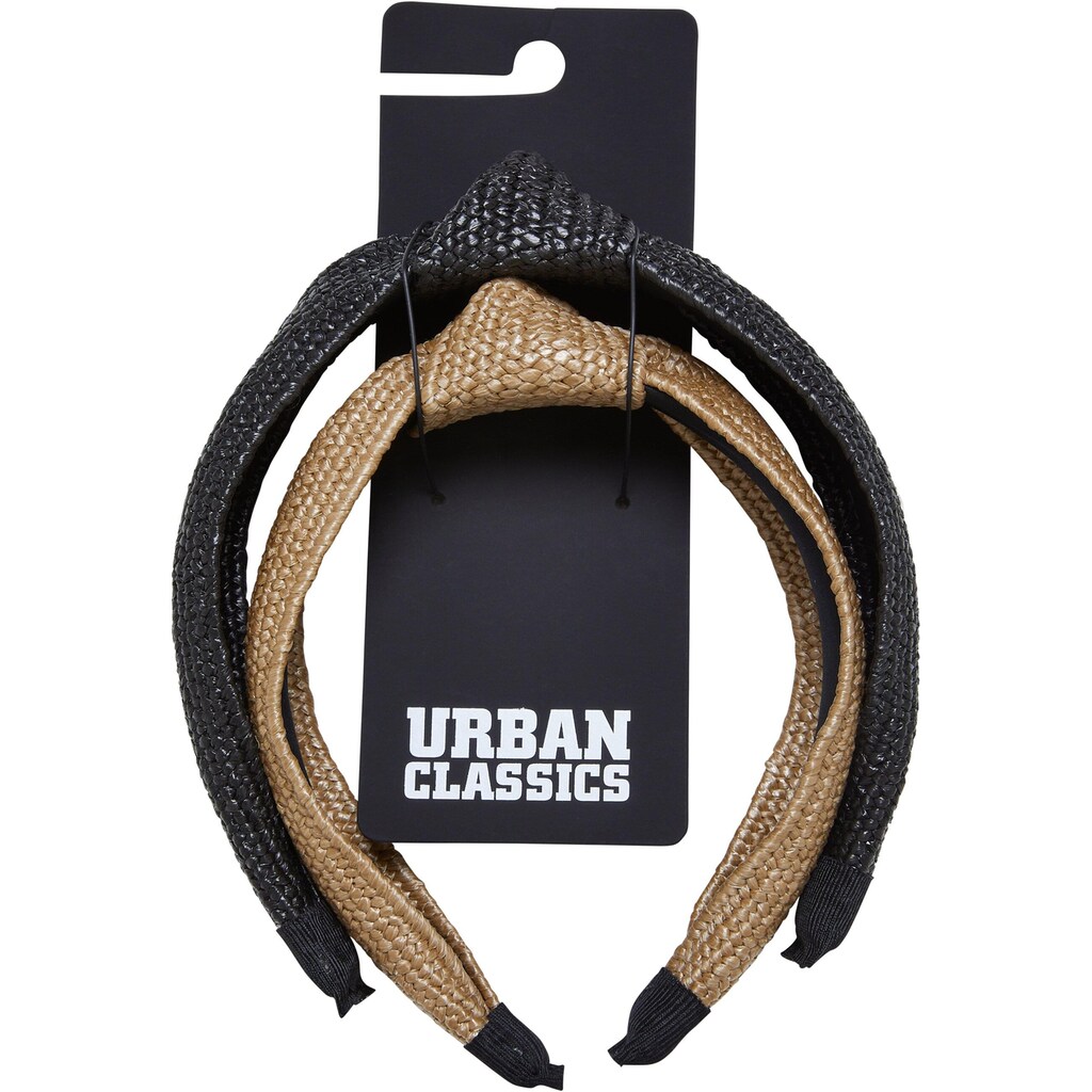 URBAN CLASSICS Loop »Urban Classics Unisex Braid Bast Headband 2-Pack«, (1 St.)