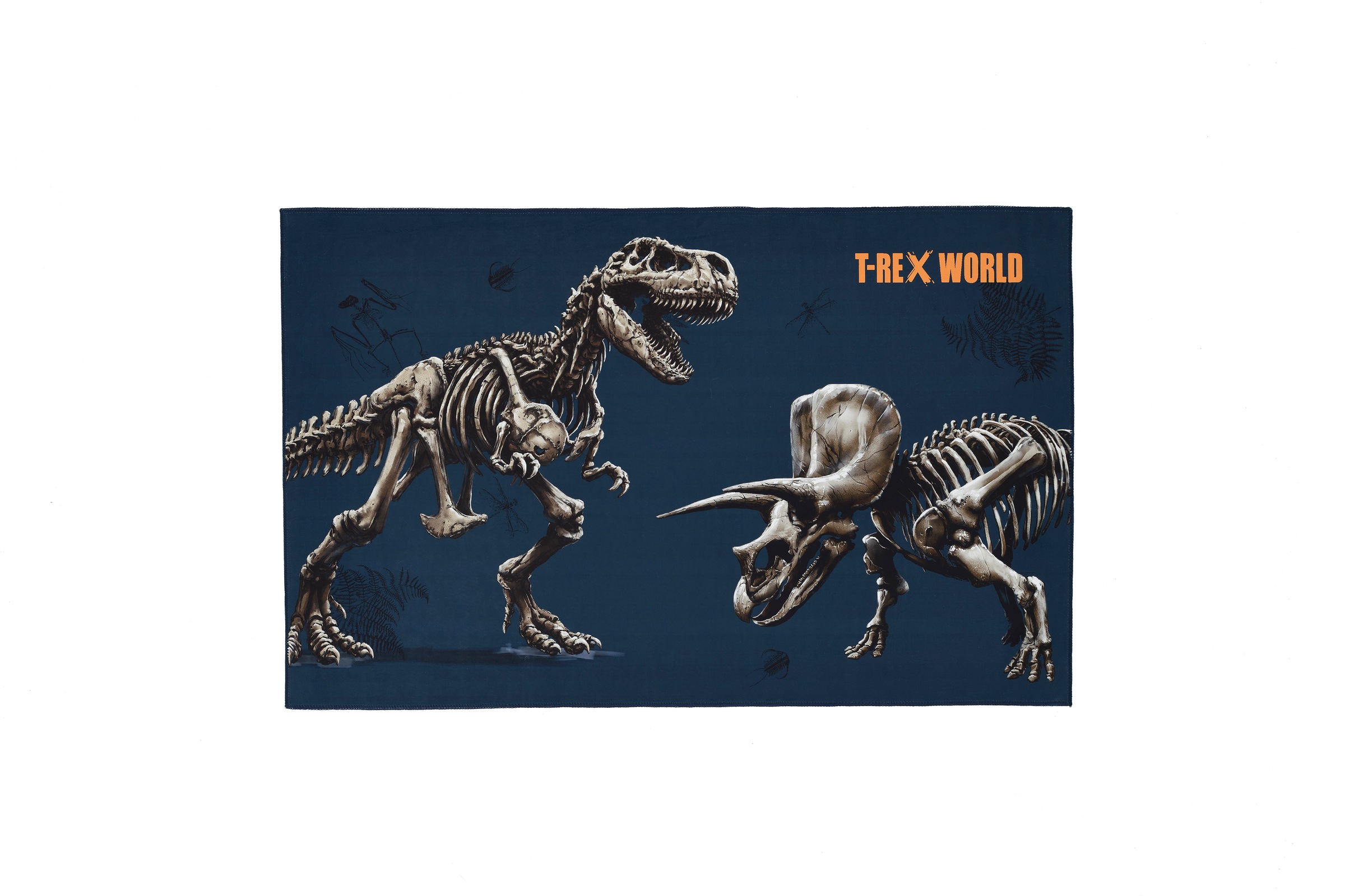 Böing Carpet Kinderteppich »T-Rex World 831«, rechteckig, 6 mm Höhe, Motiv T-Rex, Dinosaurier Skelett