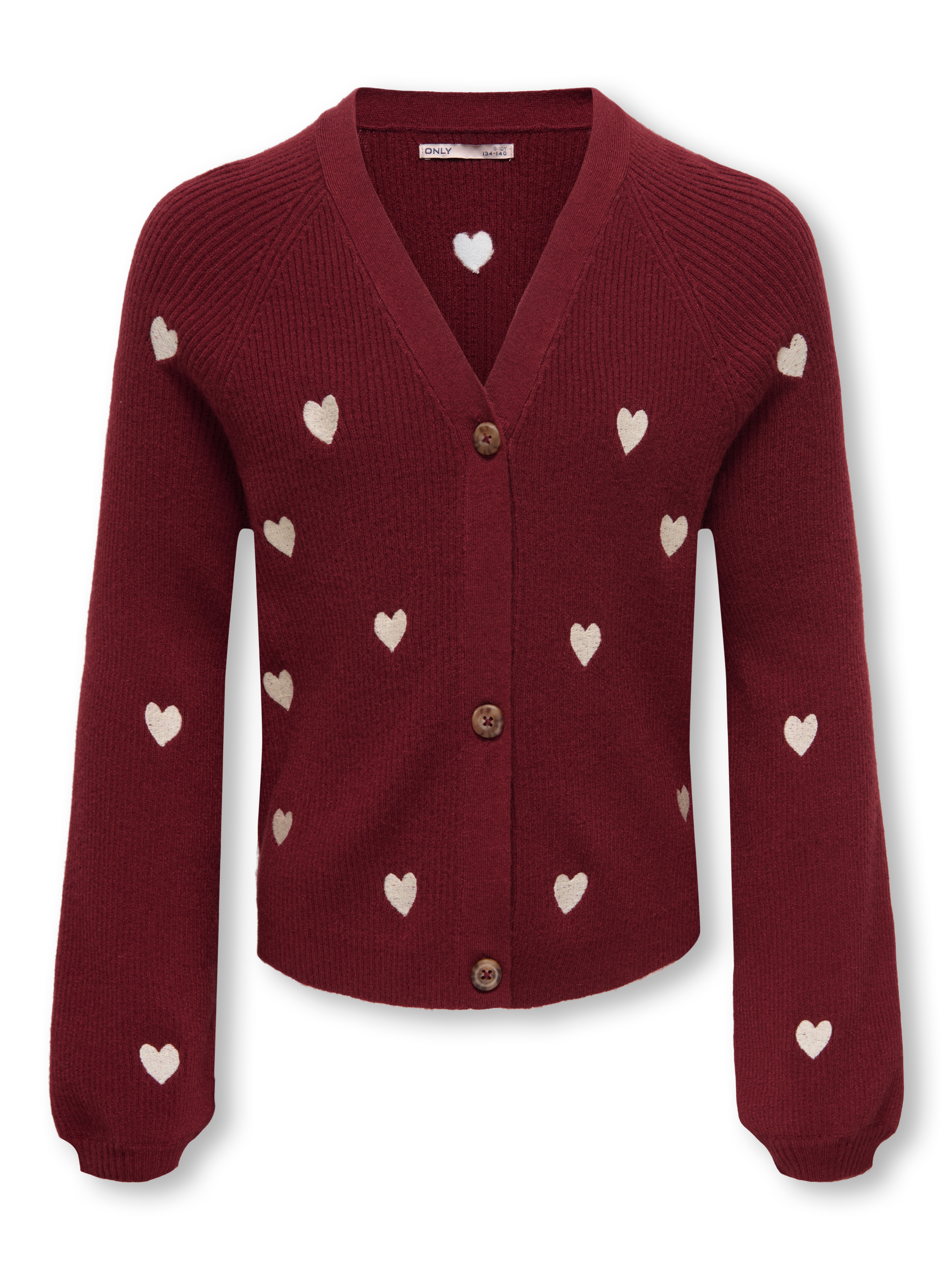 KIDS ONLY Strickjacke "KOGDANA LIFE LS HEART VNECK CARDIGAN KNT" 1
