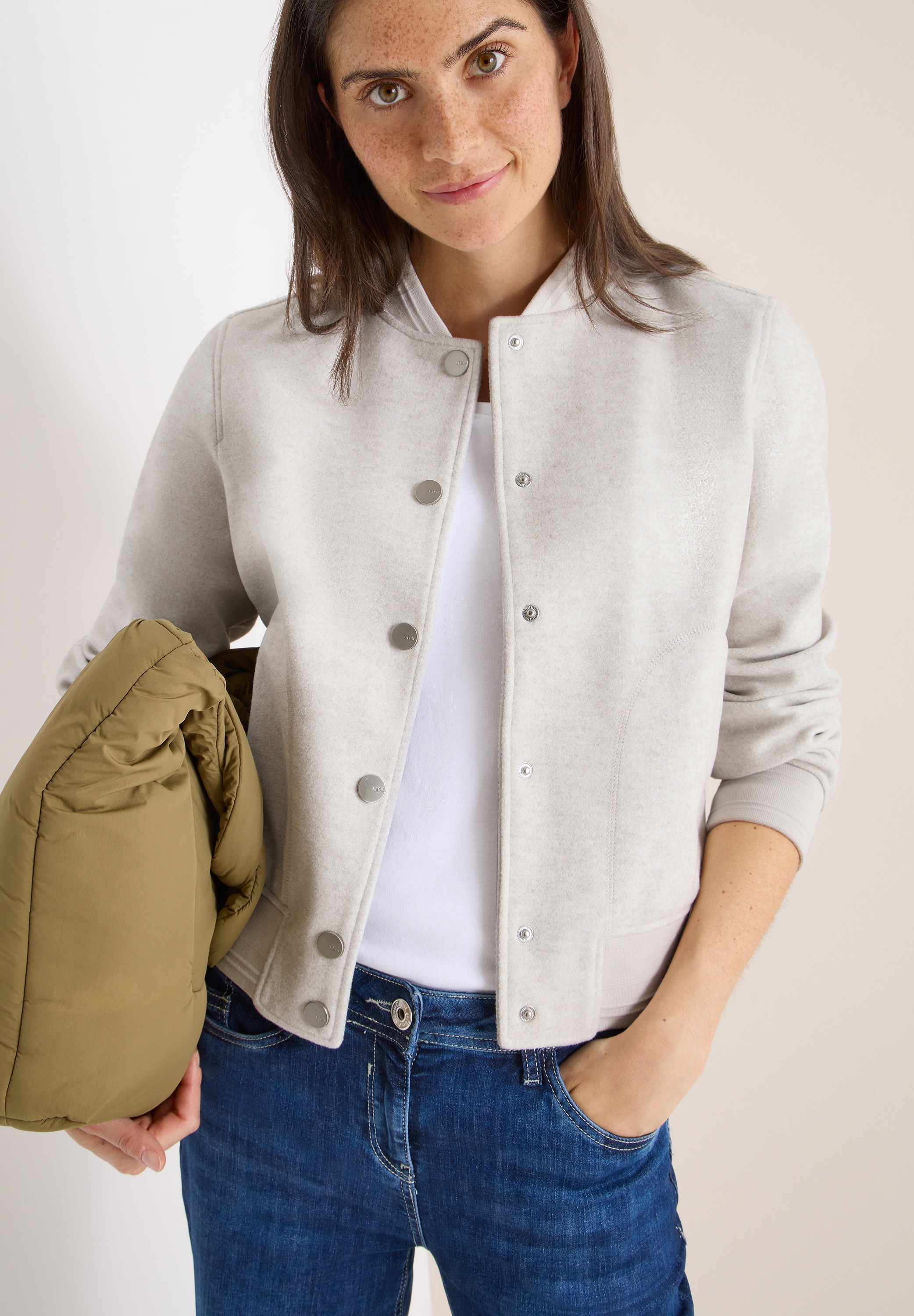 Cecil Blouson ohne Kapuze in Woll-Optik