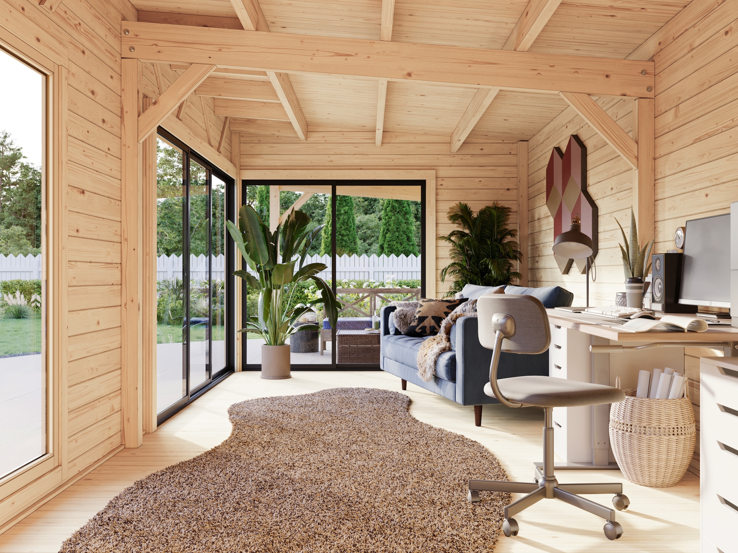Palmako Gartenhaus »Andrea 21,1+7,9 m², Slide Plus«