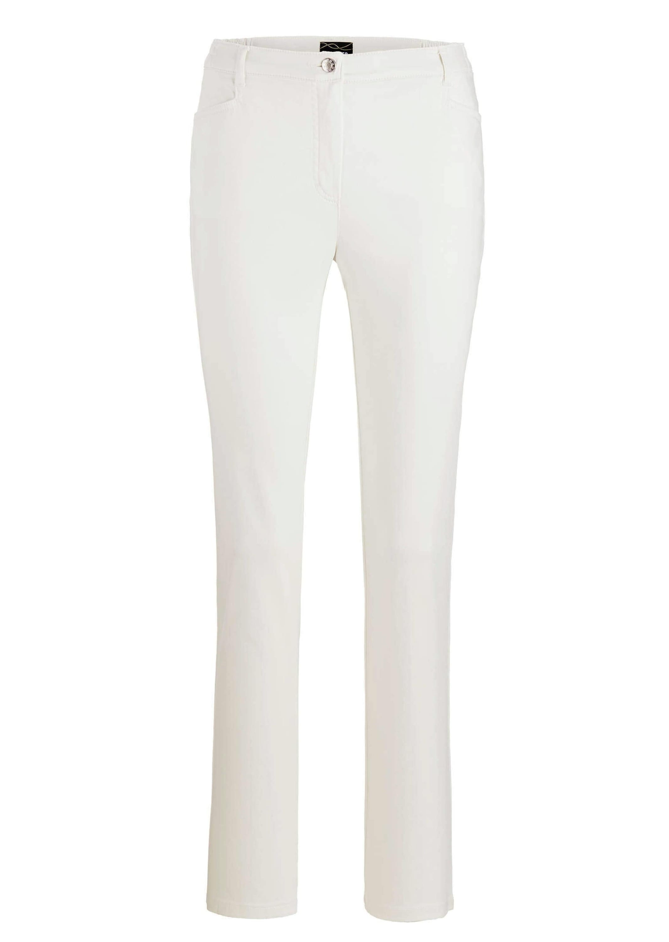 GOLDNER Stoffhose "Baumwollhose mit Dehnbund" Ohne