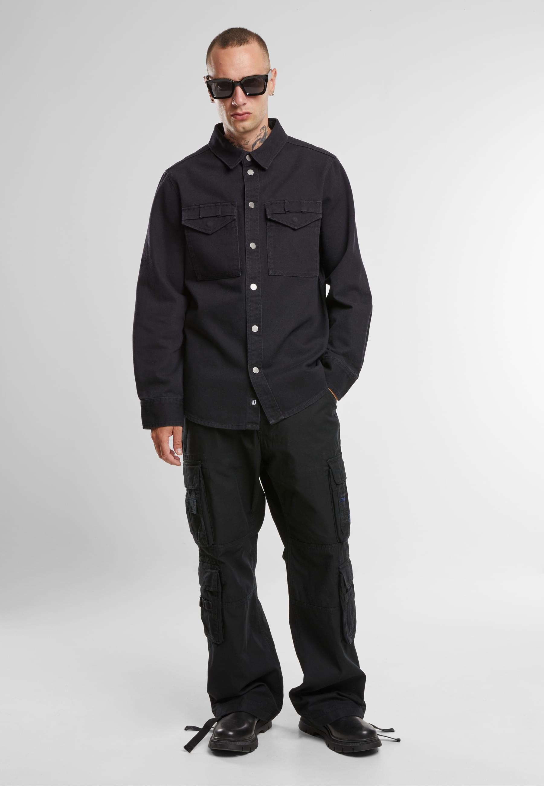 Brandit Langarmhemd »Brandit Brandit Men Heavy Twill Shirt«, (1 tlg.)